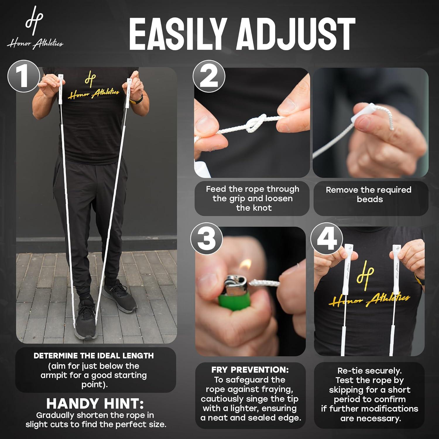 Cuerda de Salto Honor Athletics 2.0 Ajustable 3.05m PVC