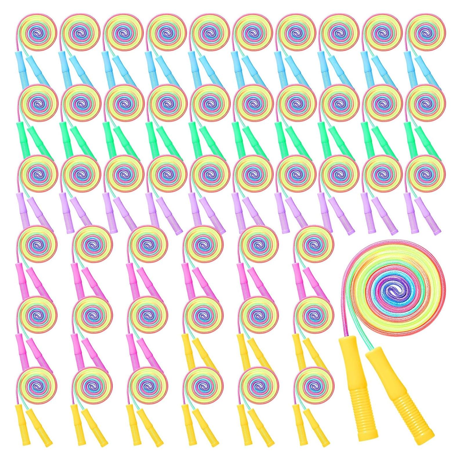 Cuerdas de Saltar Coloridas PullCrease 48 Piezas Ajustables