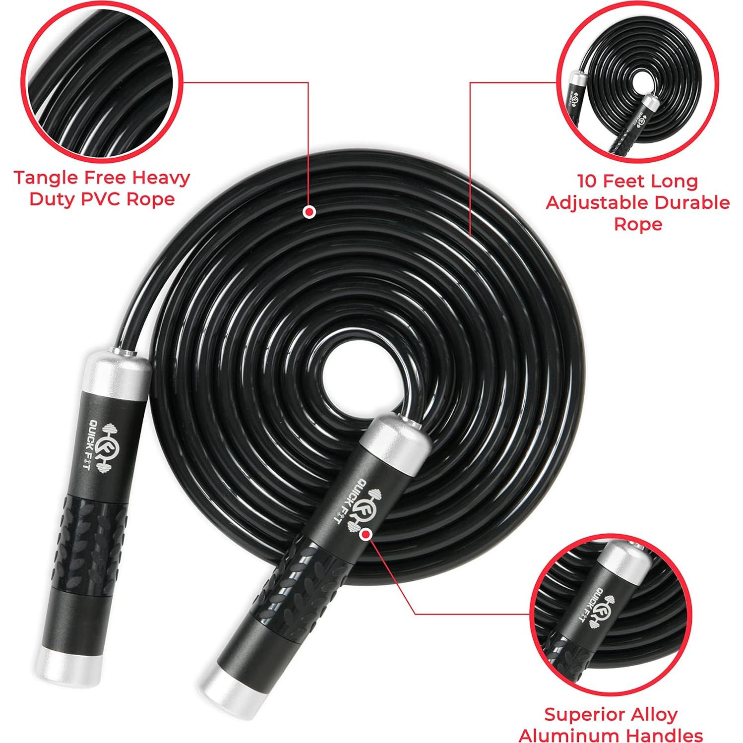 Cuerda para Saltar con Peso Quick Fit 2.74m - Ejercicio Cardio