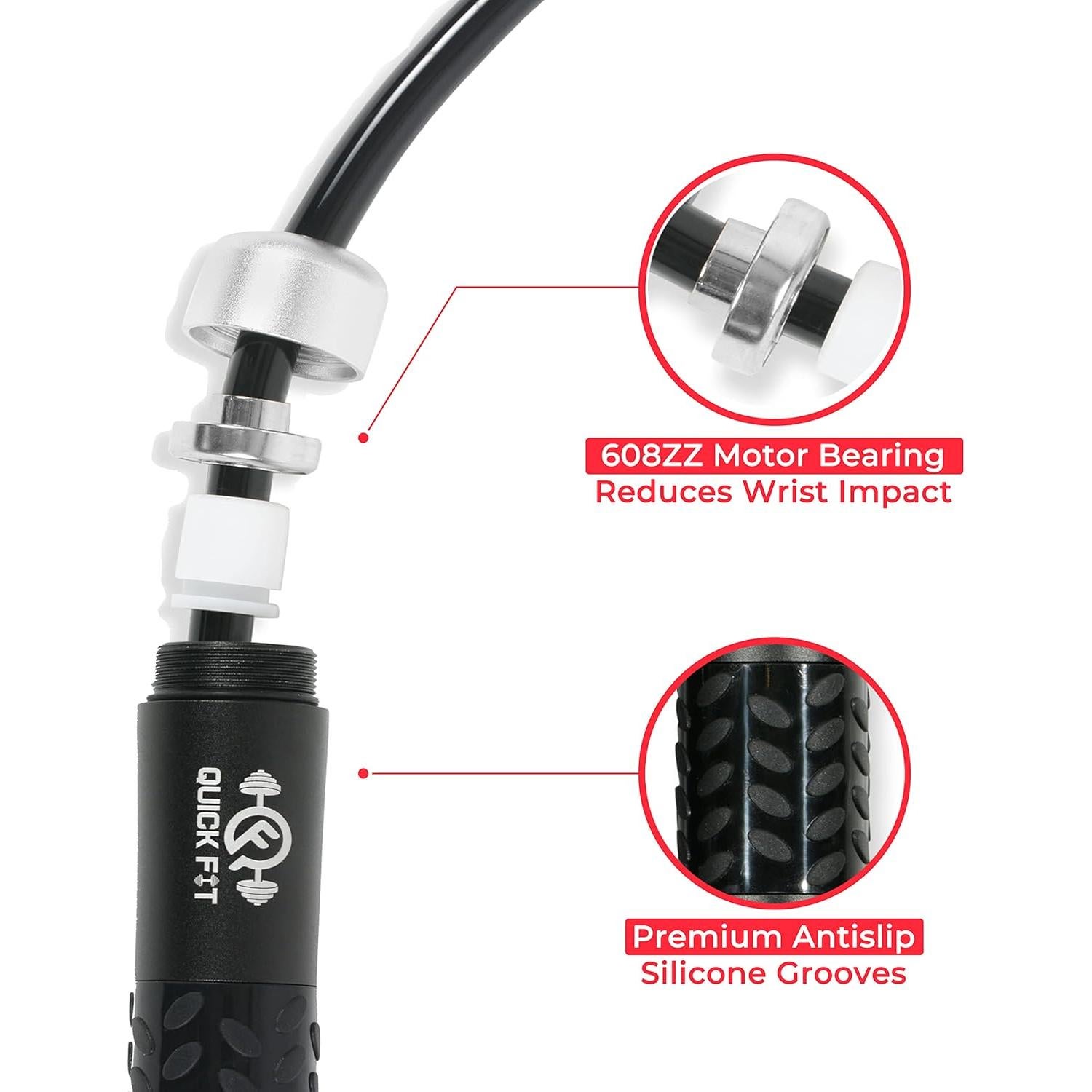 Cuerda para Saltar con Peso Quick Fit 2.74m - Ejercicio Cardio