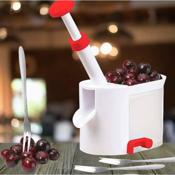 Quitapiedras de Cereza SIAM con Contenedor para Huesos