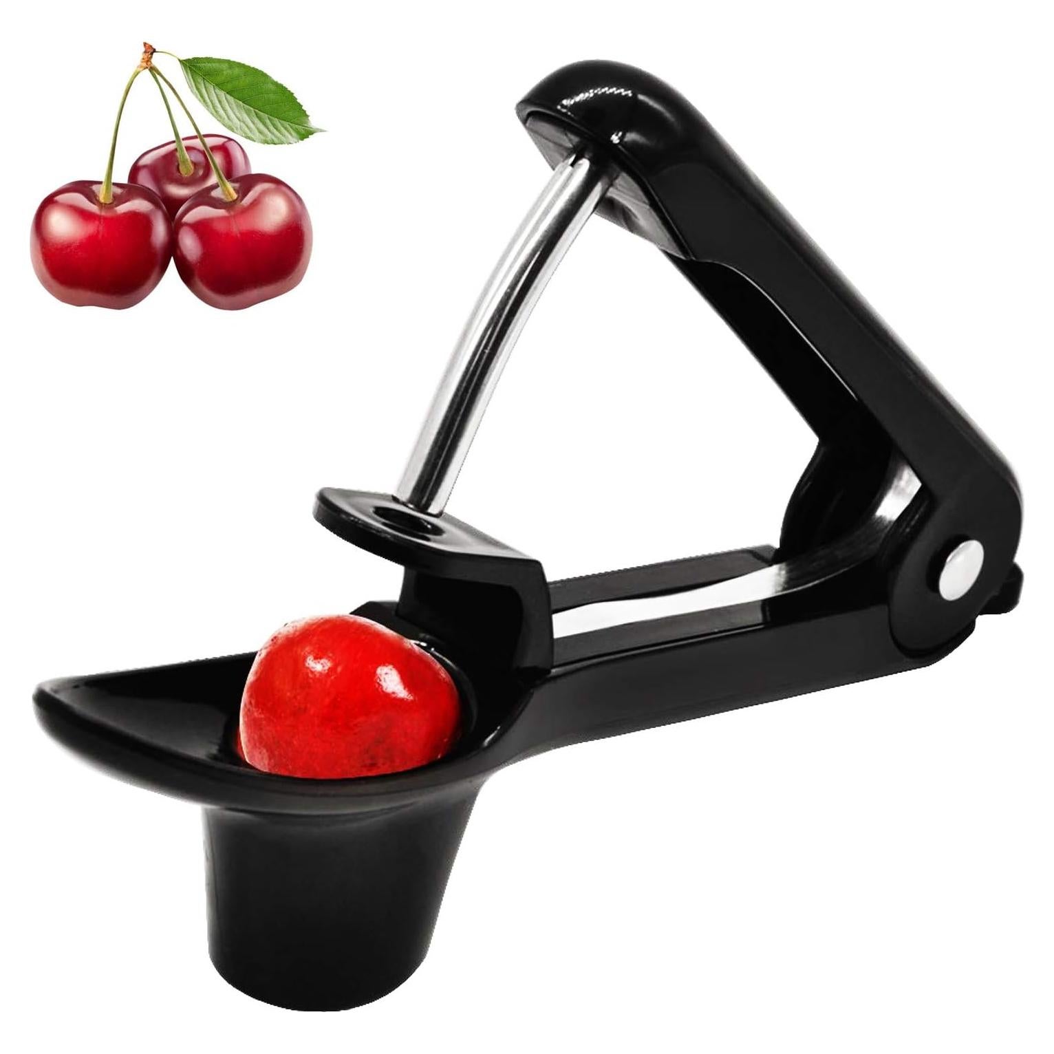 Deshuesador de Cereza YISSCEN Negro con Taza de Silicona