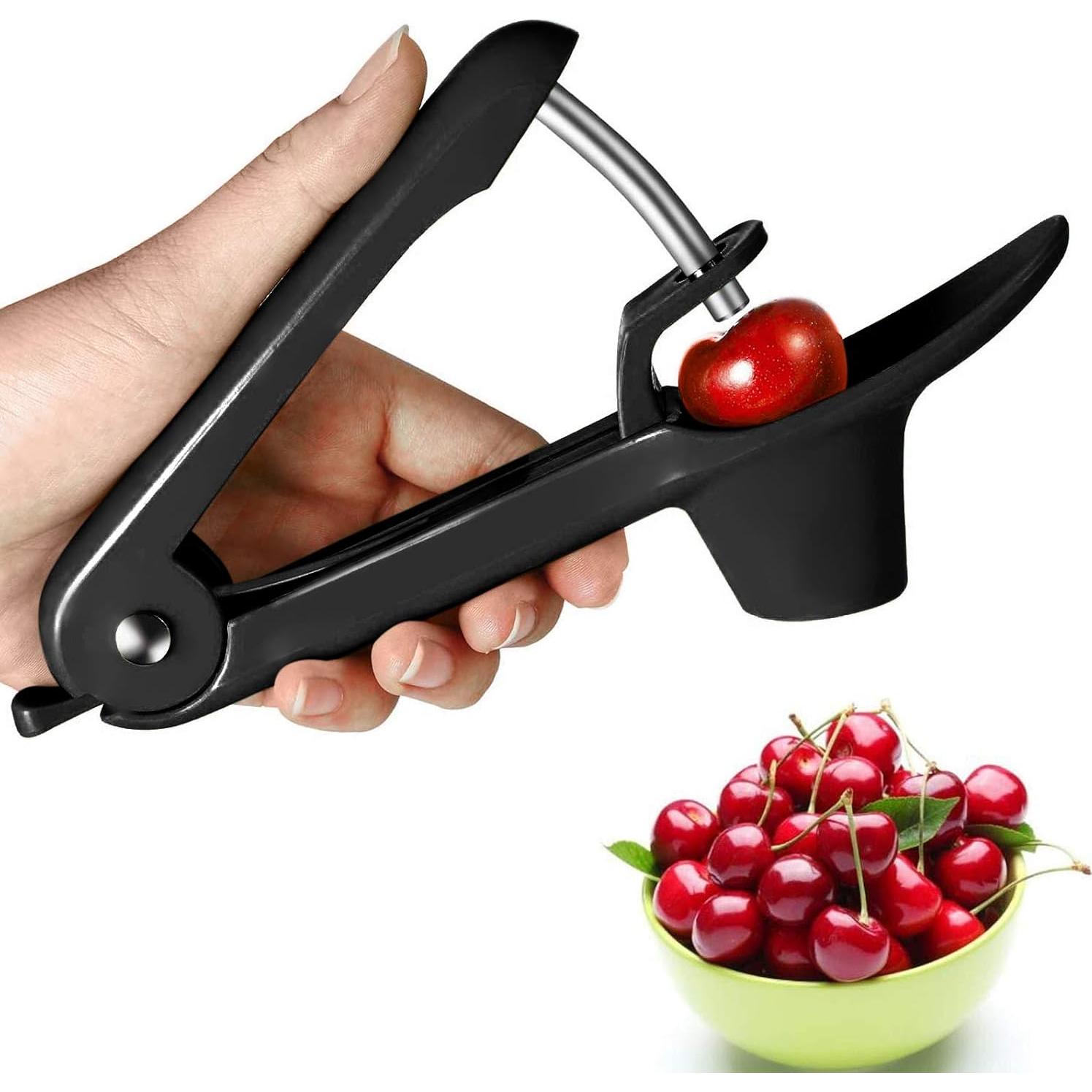 Deshuesador de Cereza YISSCEN Negro con Taza de Silicona