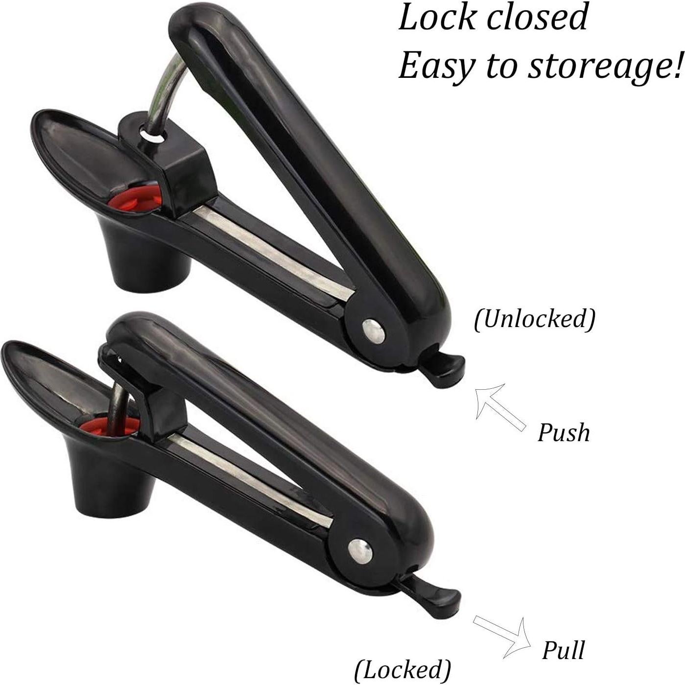 Deshuesador de Cereza YISSCEN Negro con Taza de Silicona