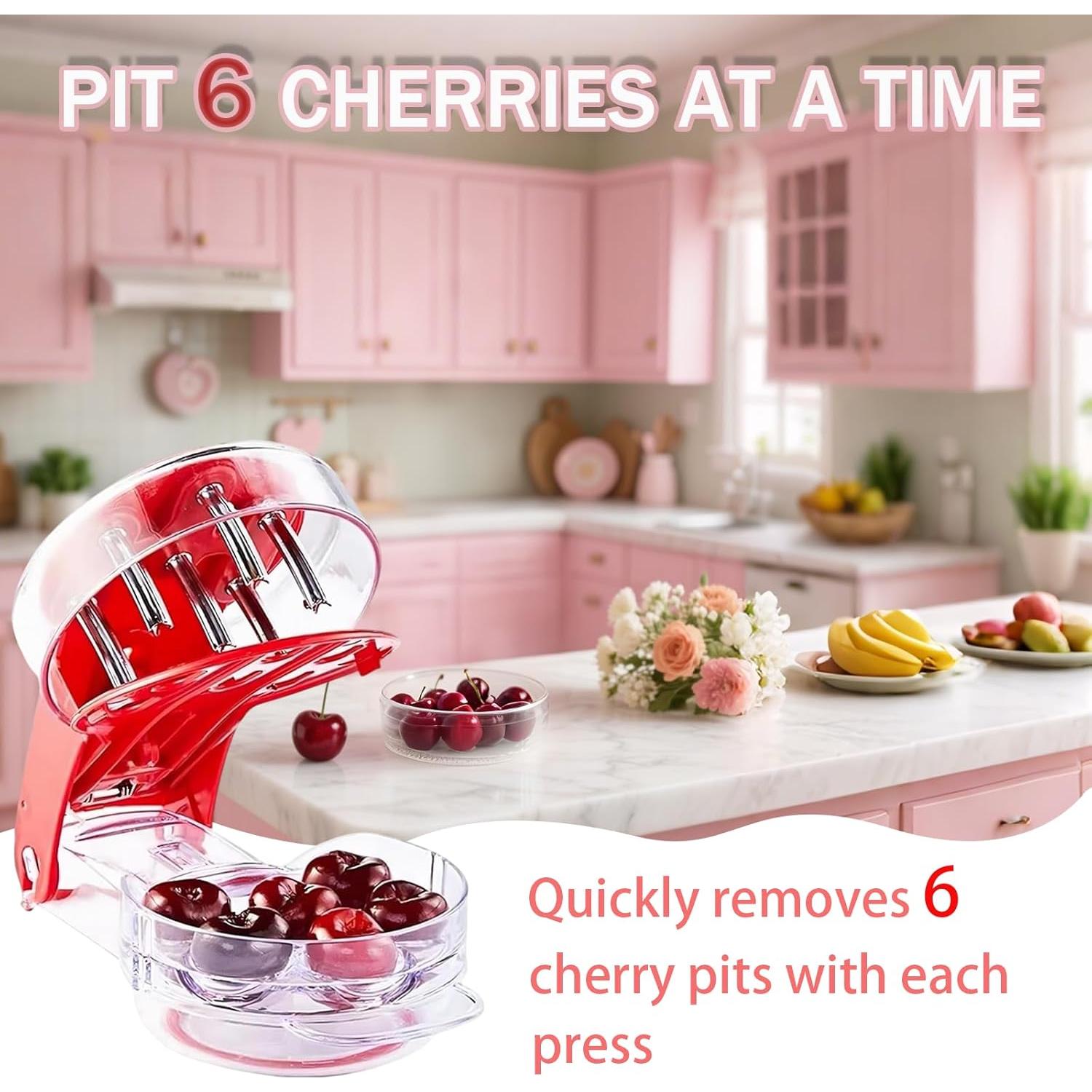 Quita Huesos de Cereza JORMEY 6 Agujeros Acero Inoxidable