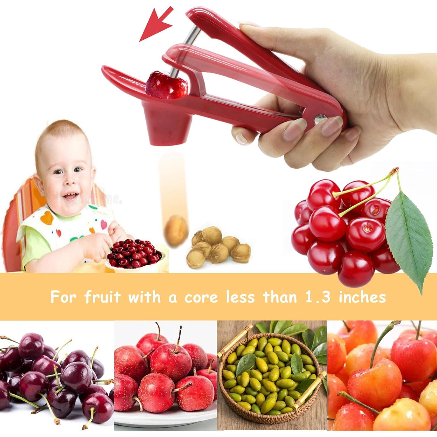 Removedor de Huesos de Cereza UGpine Rojo 21.9x14 cm