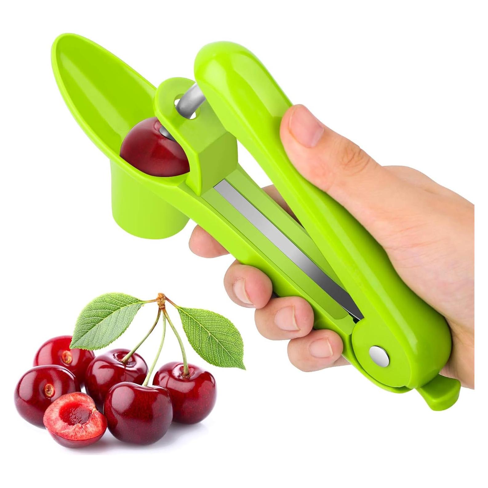 Removedor de Huesos de Cereza qiyeyeye, Acero Inoxidable, 18 cm