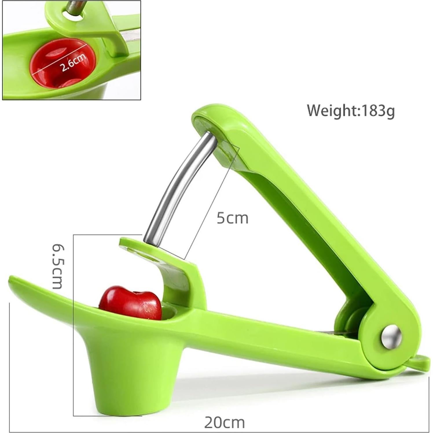 Removedor de Huesos de Cereza qiyeyeye, Acero Inoxidable, 18 cm