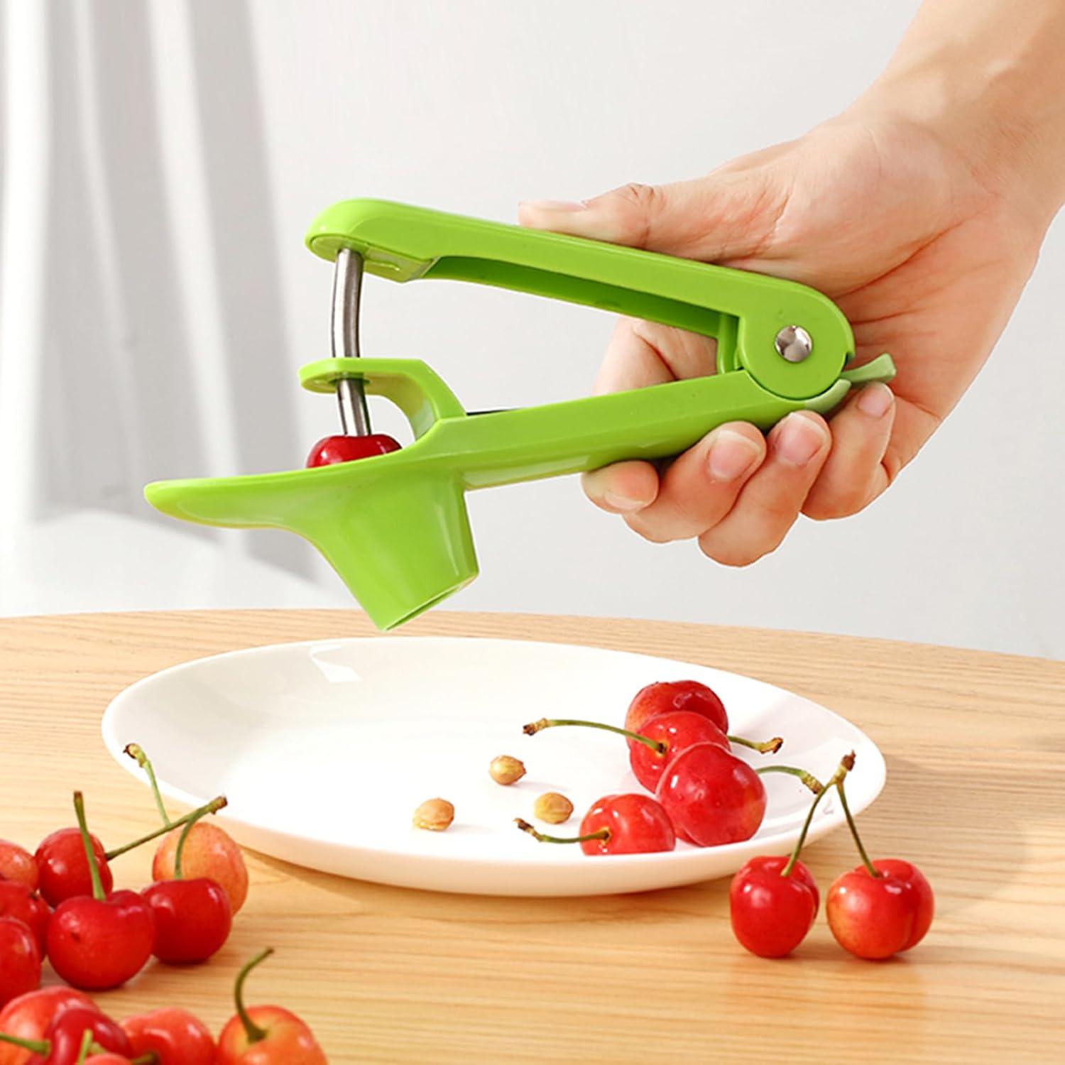 Removedor de Huesos de Cereza qiyeyeye, Acero Inoxidable, 18 cm