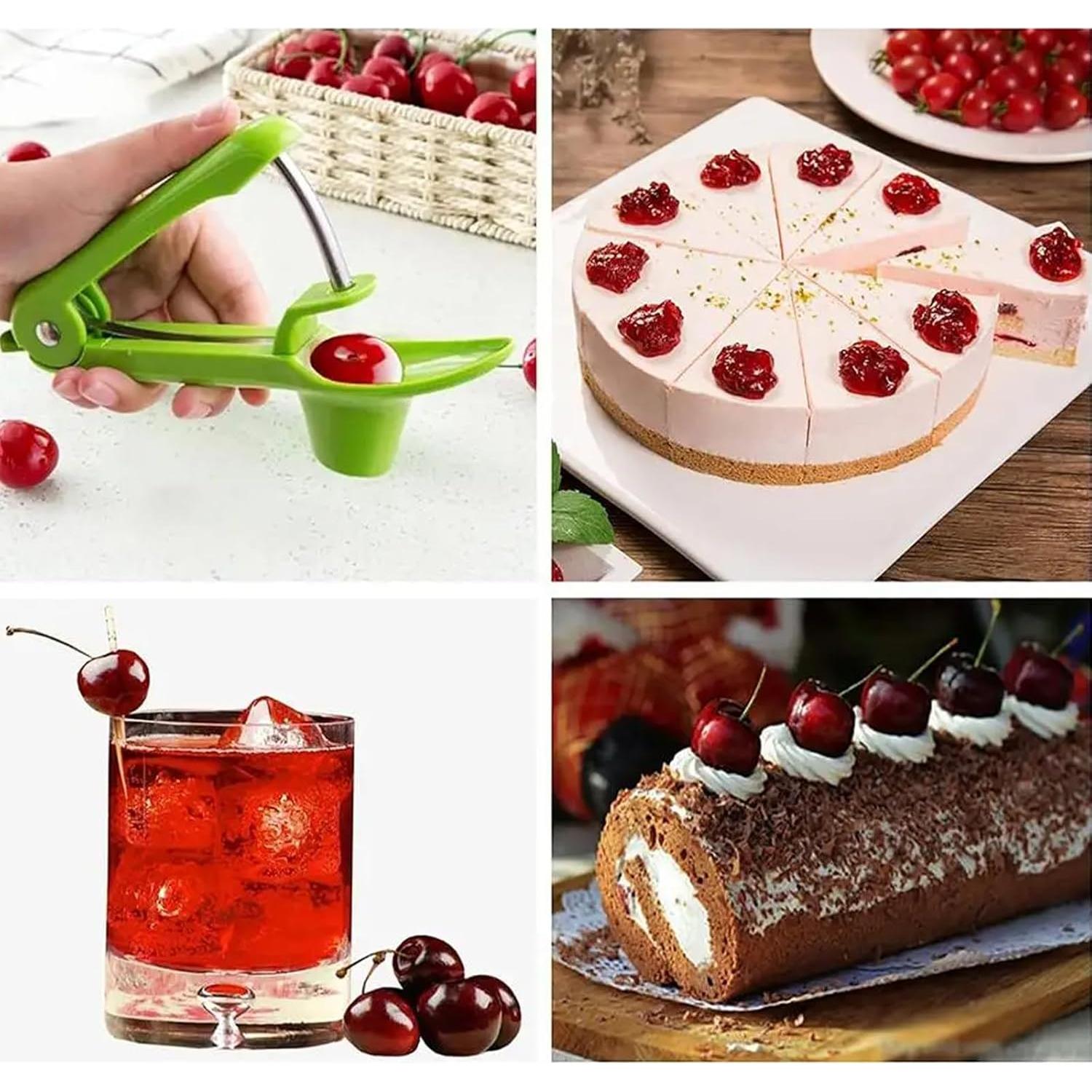 Removedor de Huesos de Cereza qiyeyeye, Acero Inoxidable, 18 cm