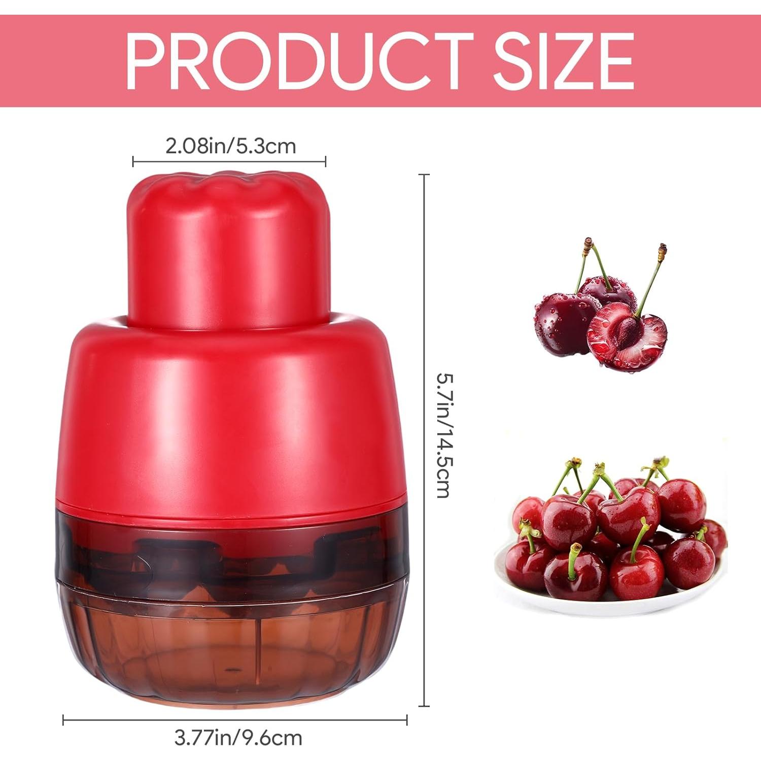 Herramienta Deshuesadora de Cereza 7-en-1 Rojo - Multifuncional