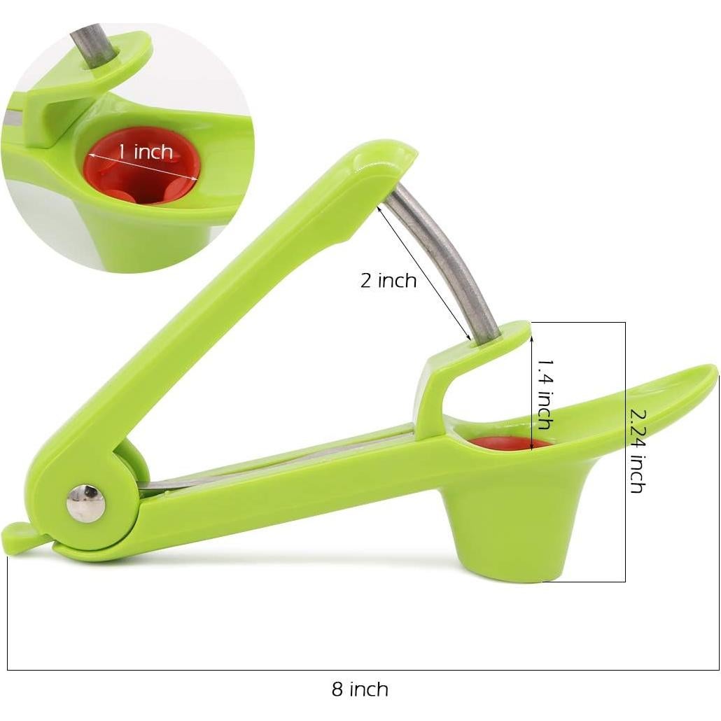 Deshuesadora de Cereza Winterworm 2 Pcs Verde Apto Lavavajillas