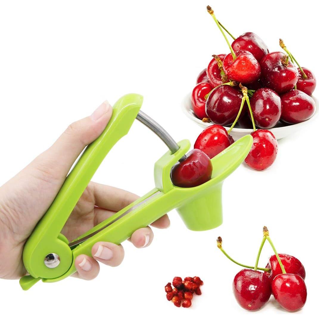 Deshuesadora de Cereza Winterworm 2 Pcs Verde Apto Lavavajillas