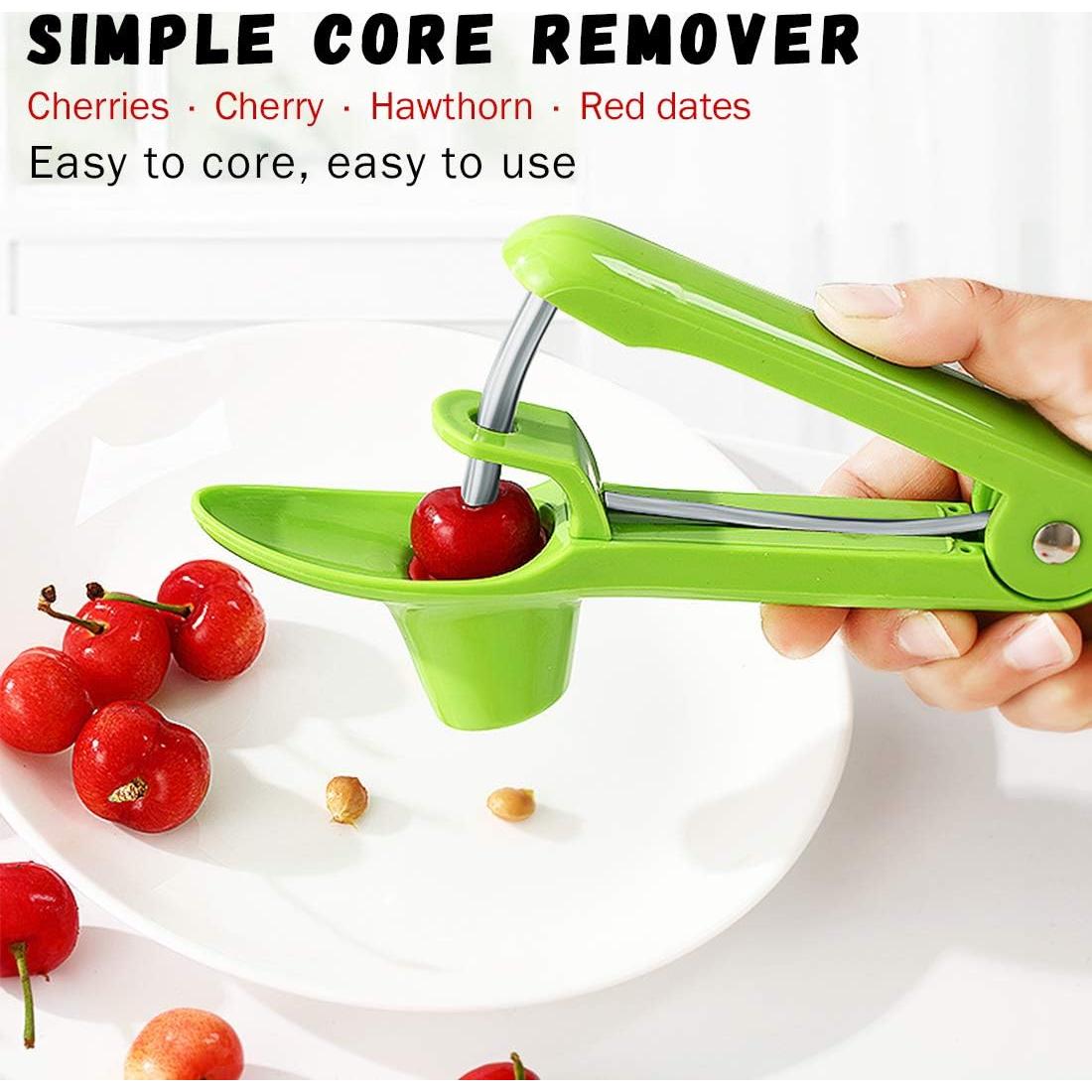 Deshuesadora de Cereza Winterworm 2 Pcs Verde Apto Lavavajillas