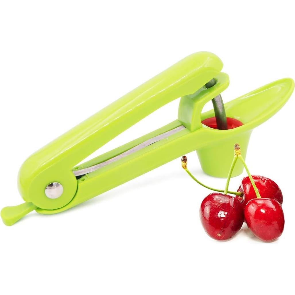 Deshuesadora de Cereza Winterworm 2 Pcs Verde Apto Lavavajillas