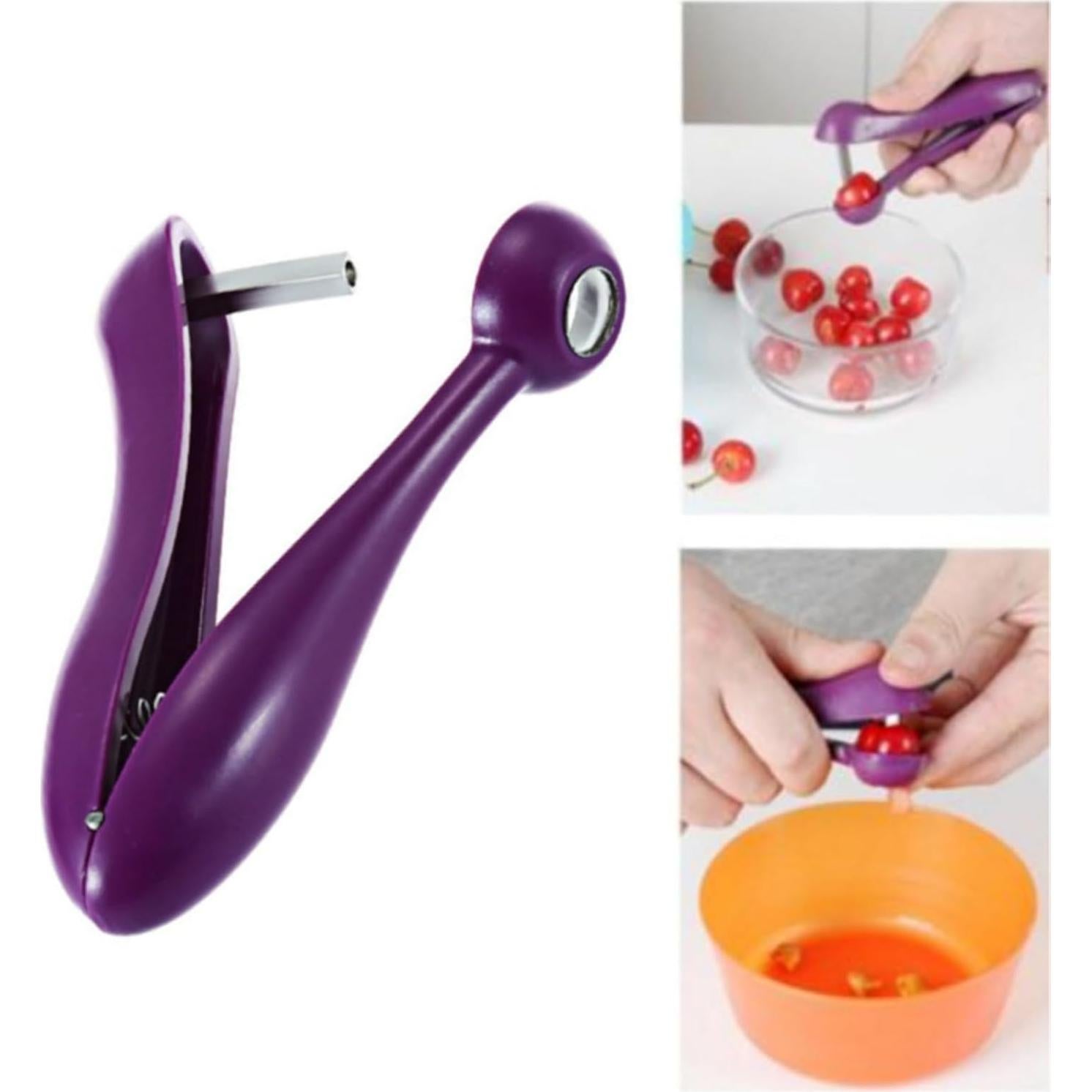 Removedor de Huesos de Cereza ZUKTCR Portátil Morado