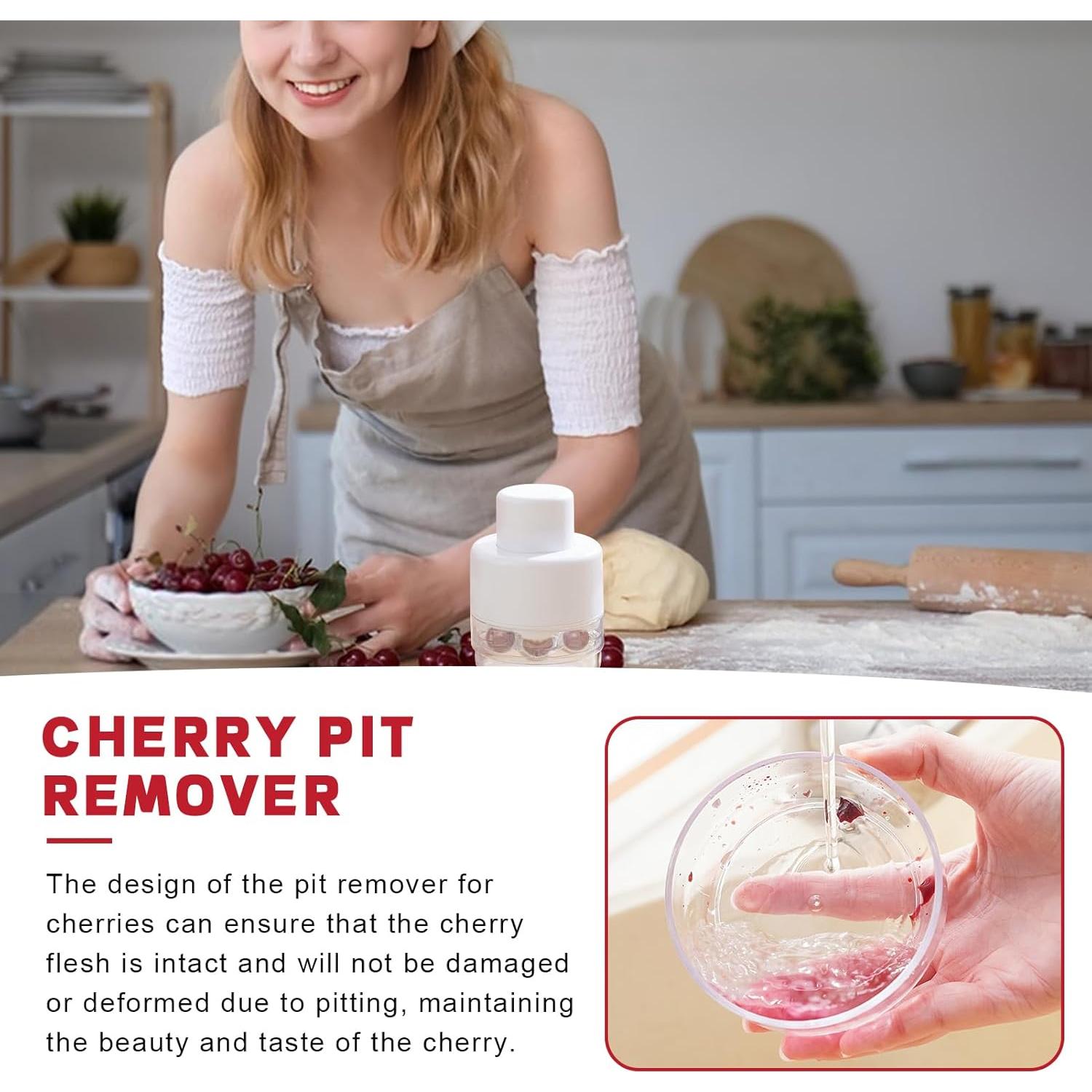 Deshuesador de Cerezas 7 en 1 Genérico Blanco - Herramienta Multifuncional