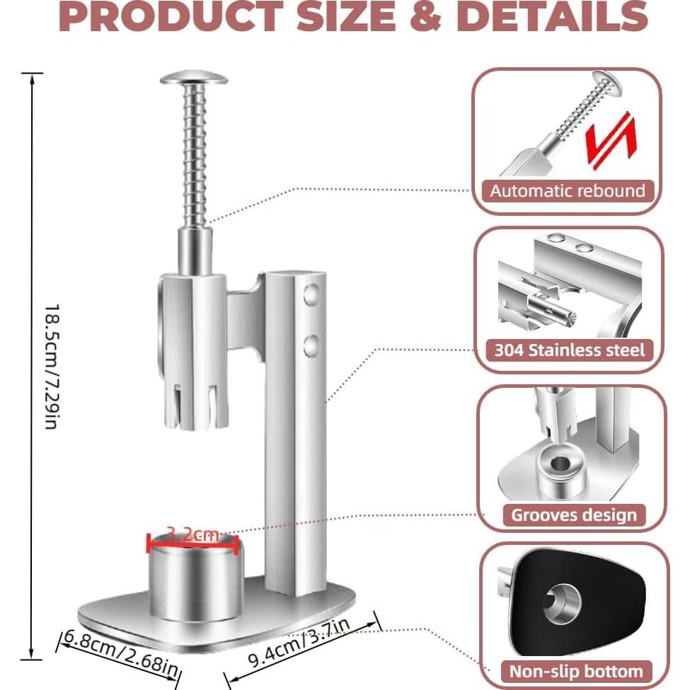 Quitapits de Cereza Manual LIYISHUO Acero Inoxidable 32mm