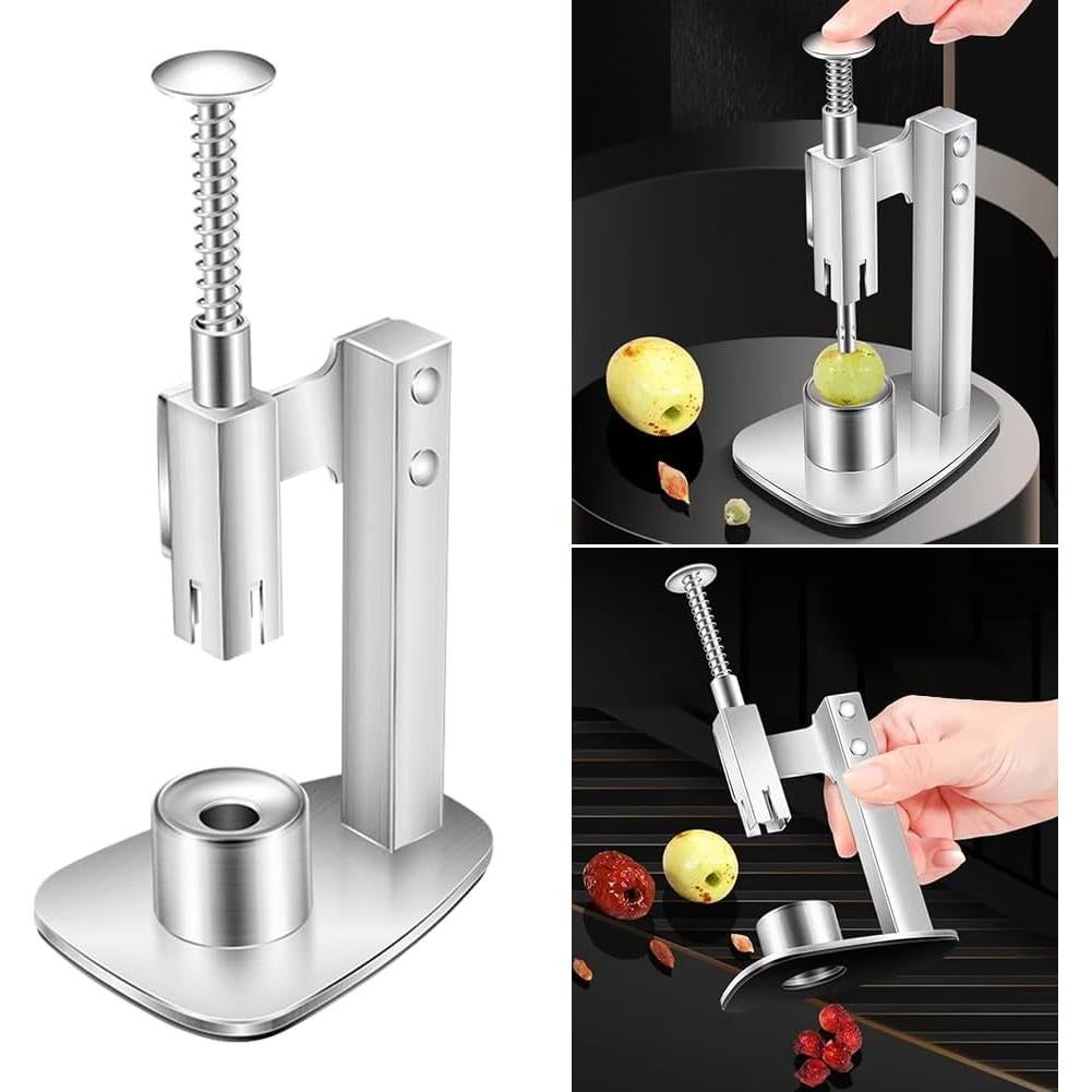 Quitapits de Cereza Manual LIYISHUO Acero Inoxidable 32mm