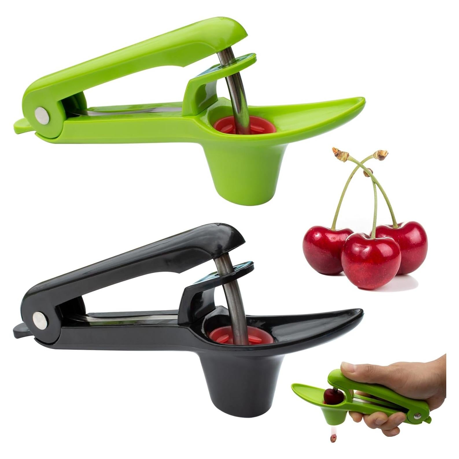 Removedor de Huesos de Cereza SOVLLIS Acero Inoxidable Verde