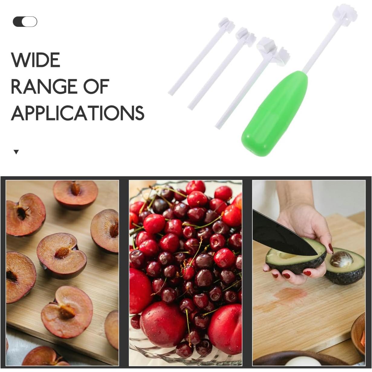 Deshuesadora de Cereza HOLIDYOYO Verde 2 Sets Gadget de Cocina