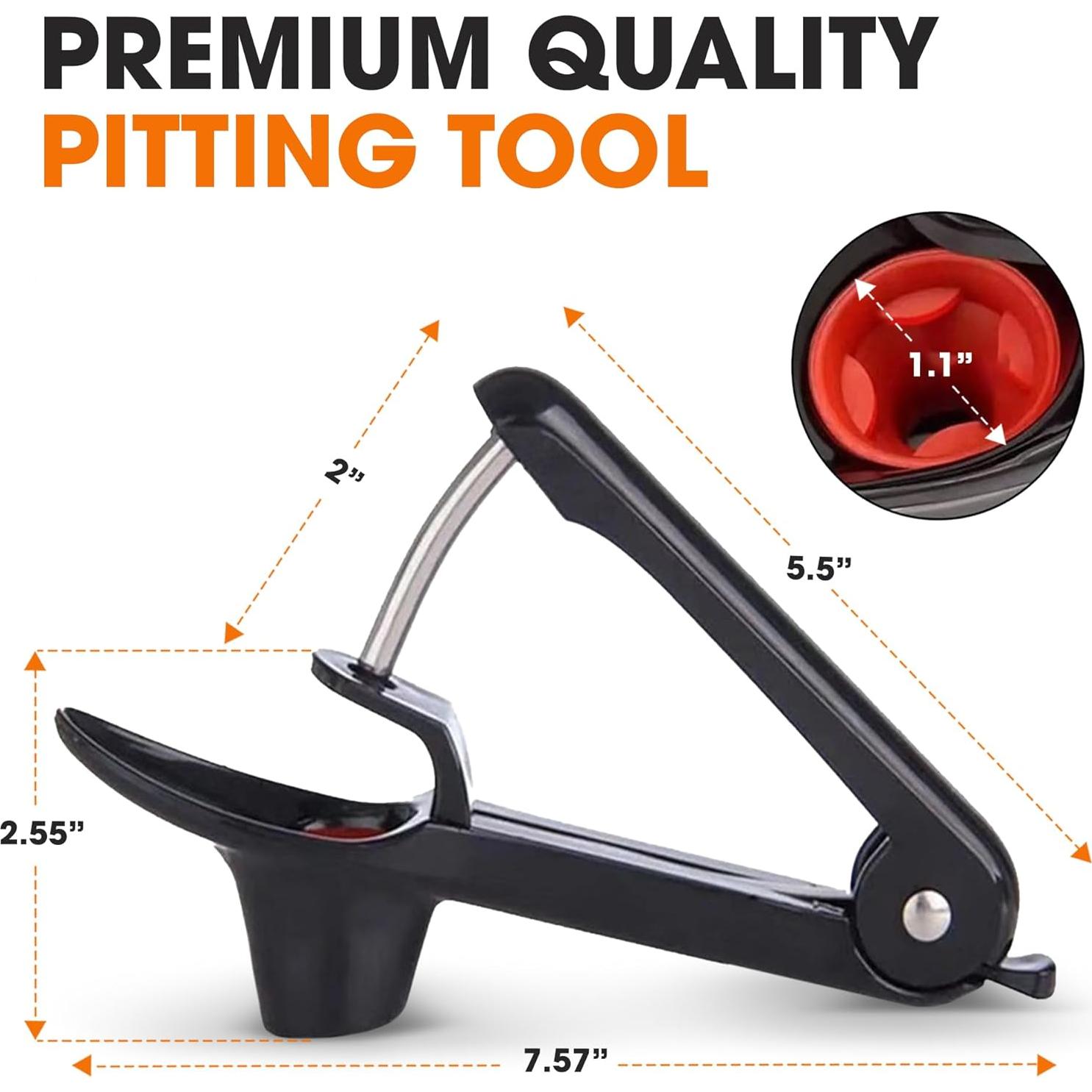 Deshuesador de Acero Inoxidable Colección Cheer - Herramienta 2 en 1 para Cereza y Aceituna