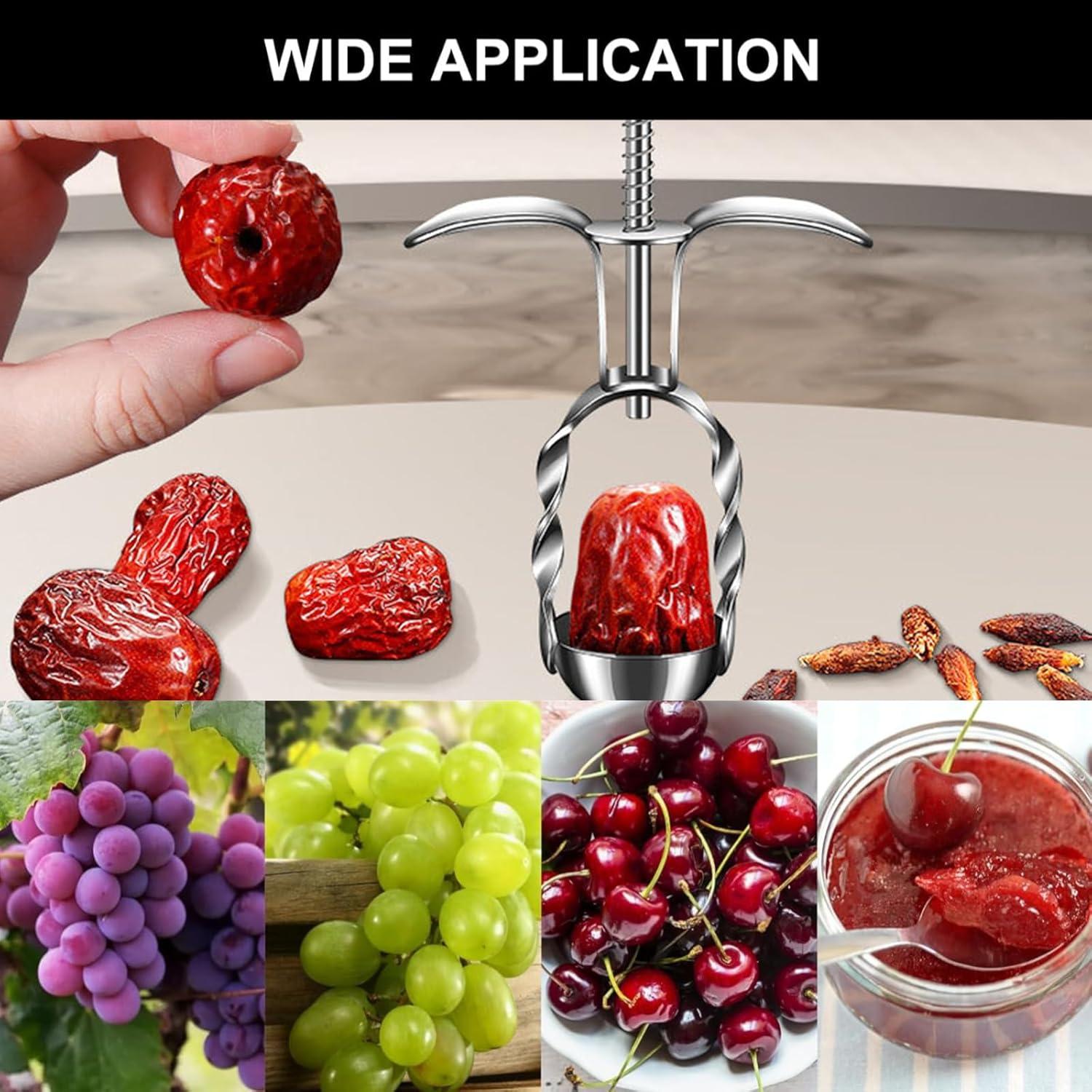 Deshuesador de Dátil Rojo Mezfrguo Acero Inoxidable 15.6 cm