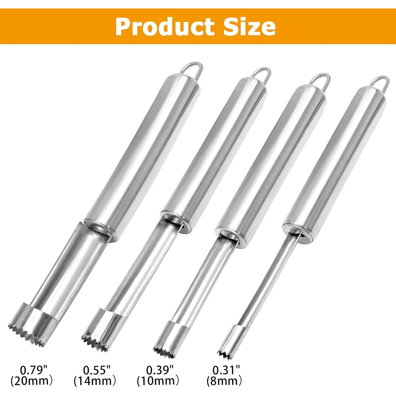 Juego de 4 herramientas para quitar corazones de frutas Coufce