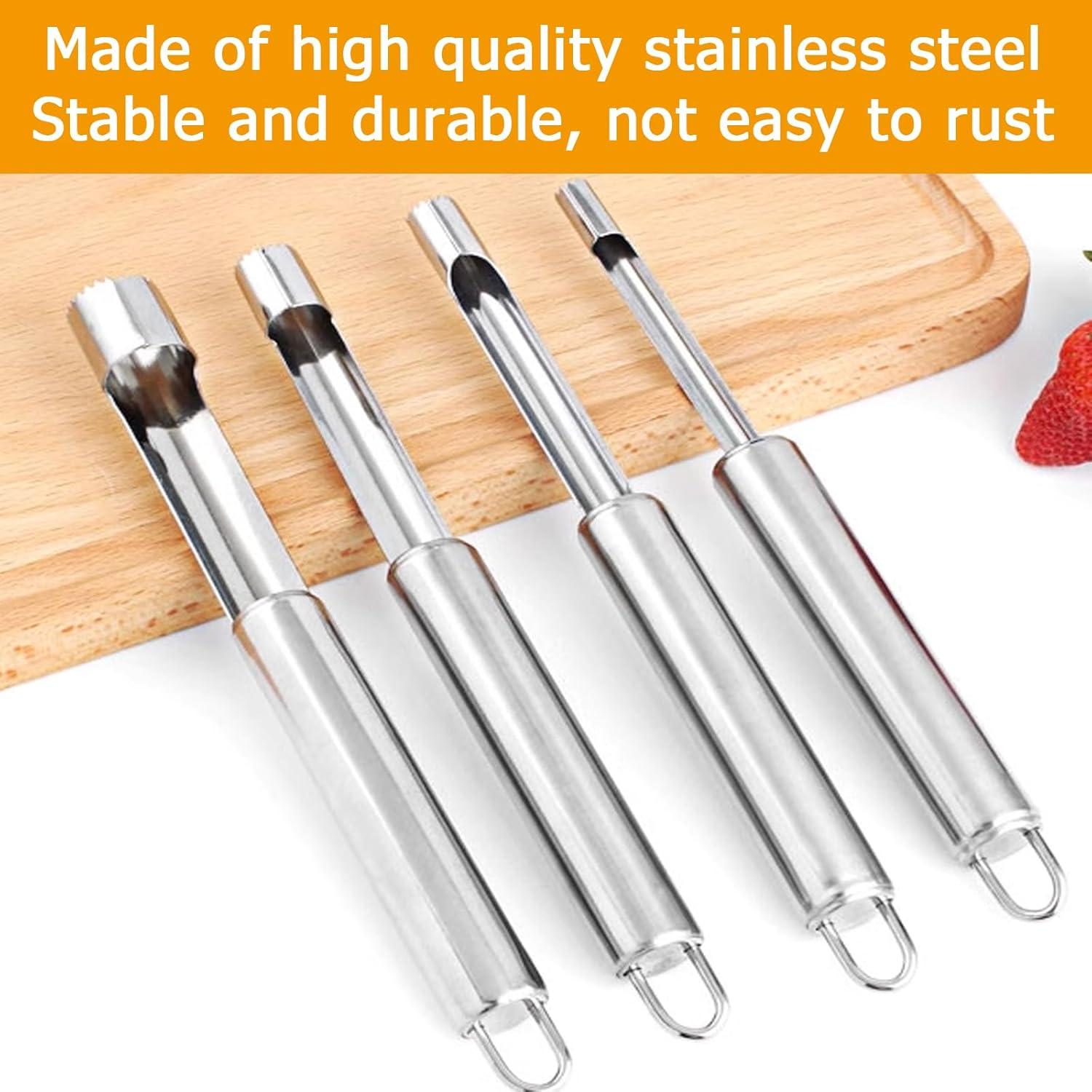 Juego de 4 herramientas para quitar corazones de frutas Coufce