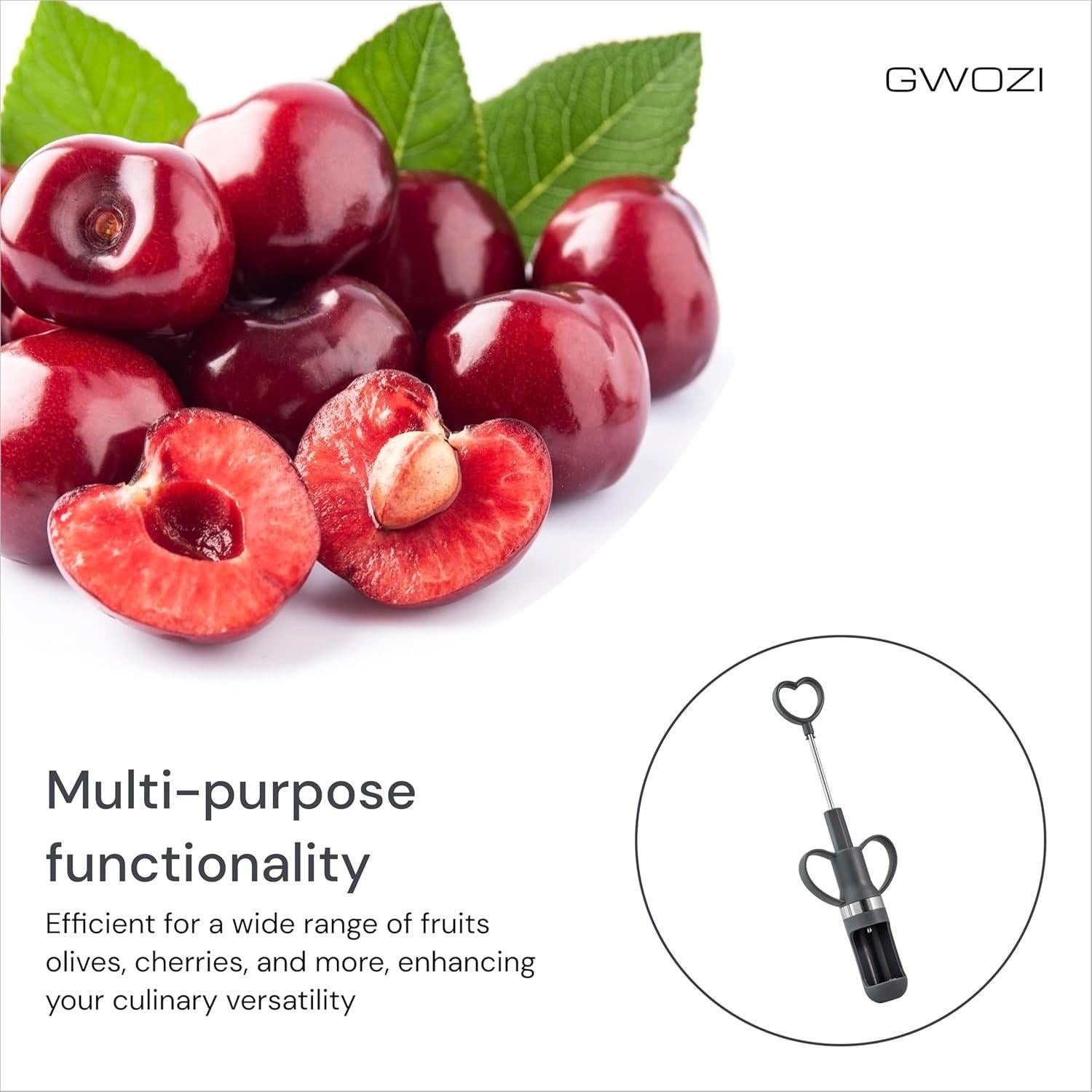 Deshuesador de Frutas GWOZI de Acero Inoxidable - Quita Semillas