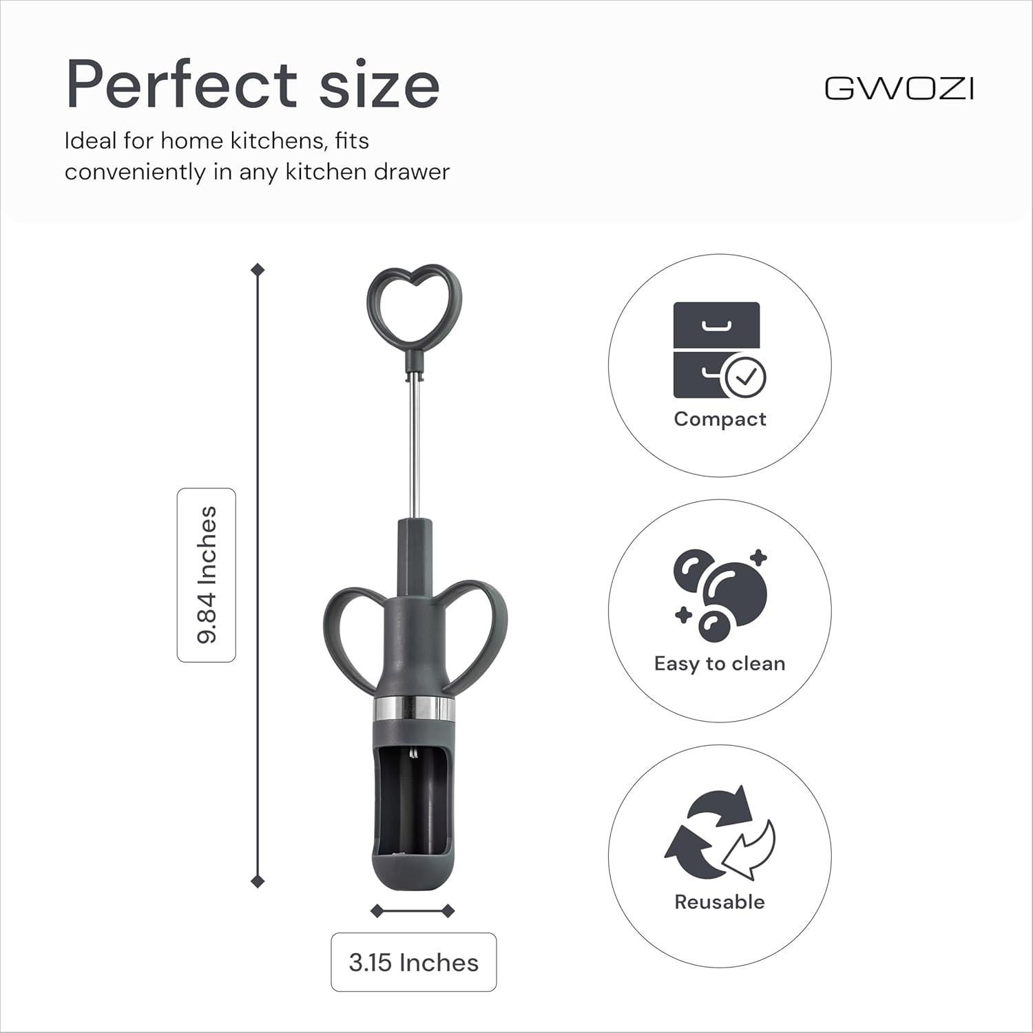 Deshuesador de Frutas GWOZI de Acero Inoxidable - Quita Semillas