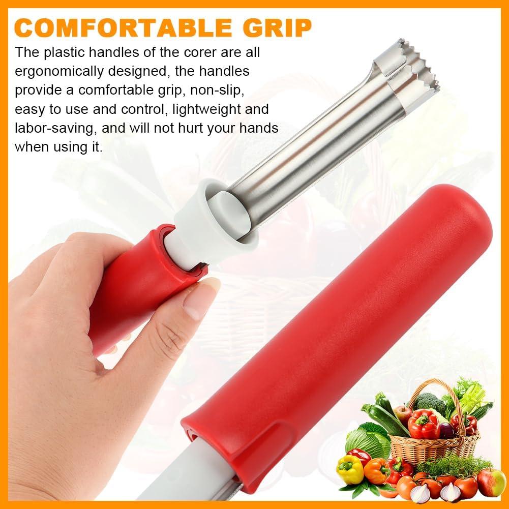 Extractor y Pelador de Manzanas 2-en-1 Trasylph Rojo