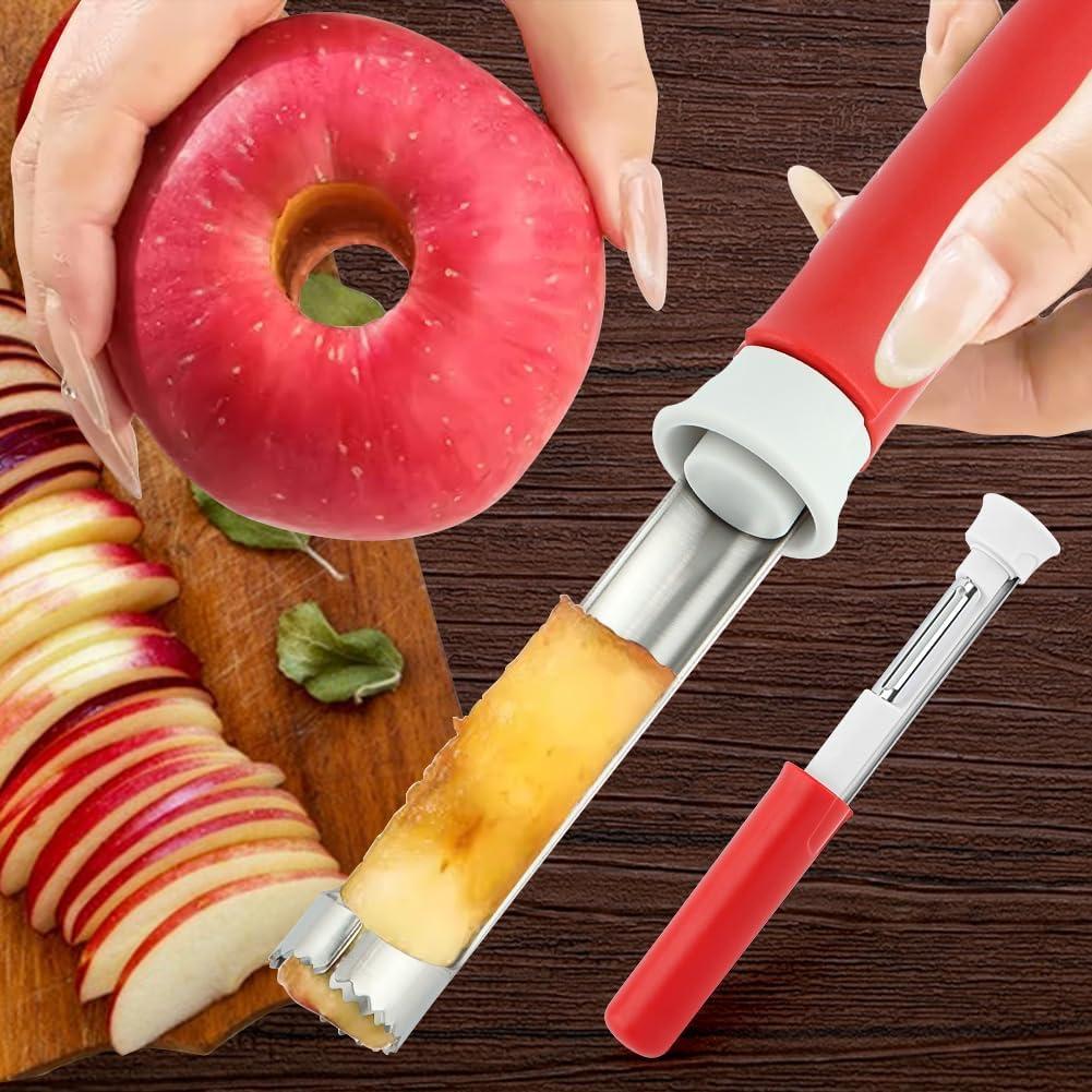 Extractor y Pelador de Manzanas 2-en-1 Trasylph Rojo