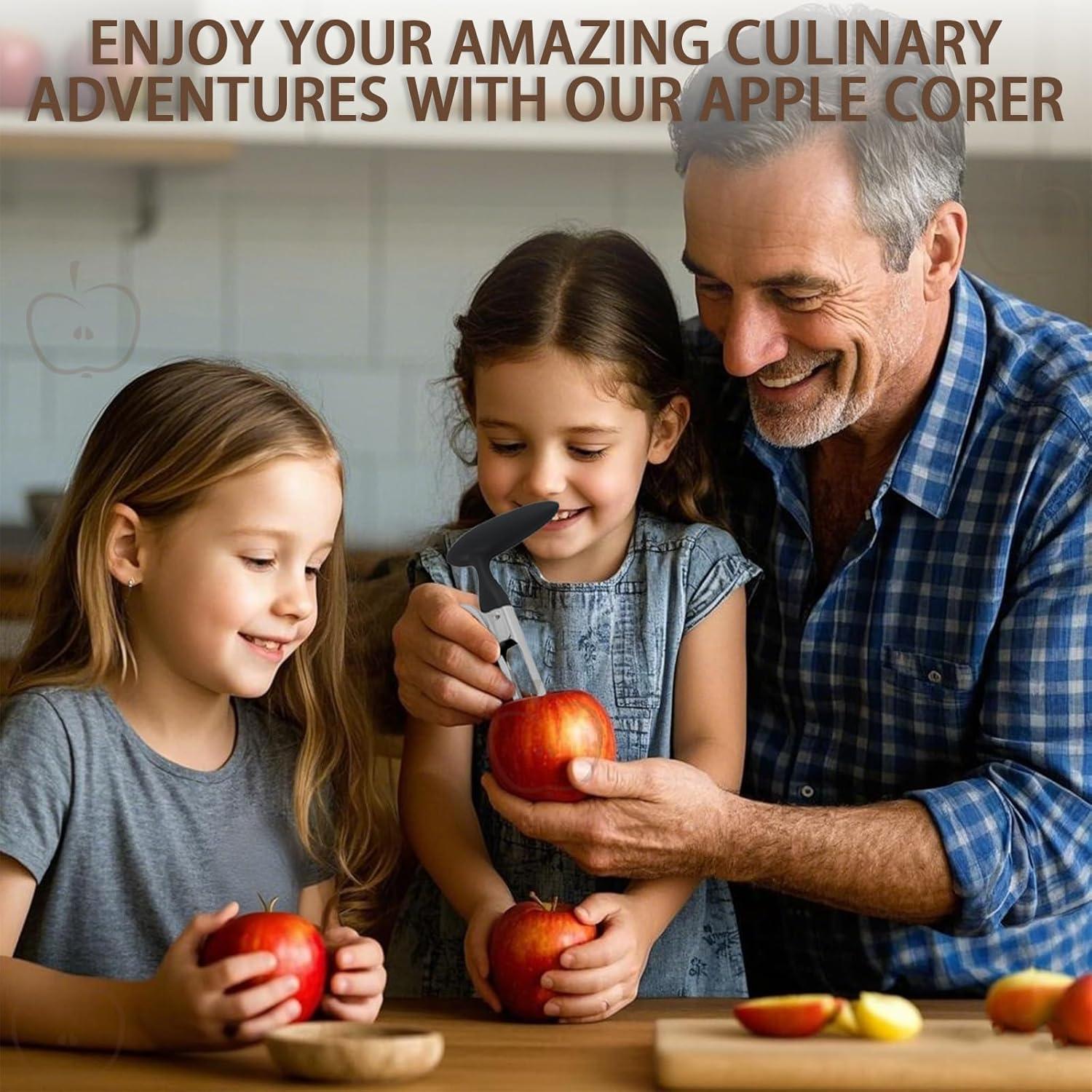 Descorazonador de Manzanas Hzyxgs - Acero Inoxidable - Negro