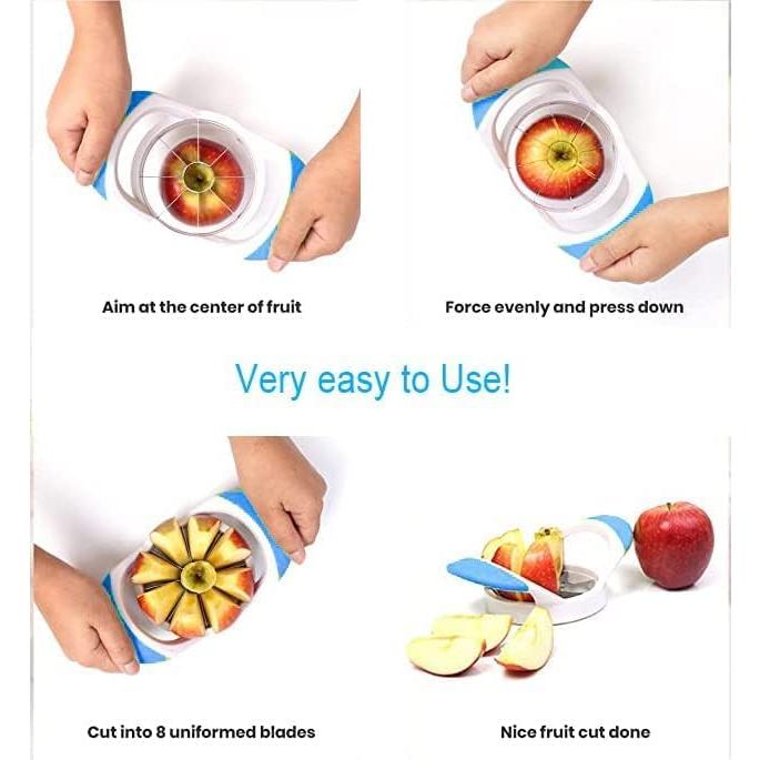 Cortador de Manzanas y Peras Elite Kitchen Supply 8 Rebanadas