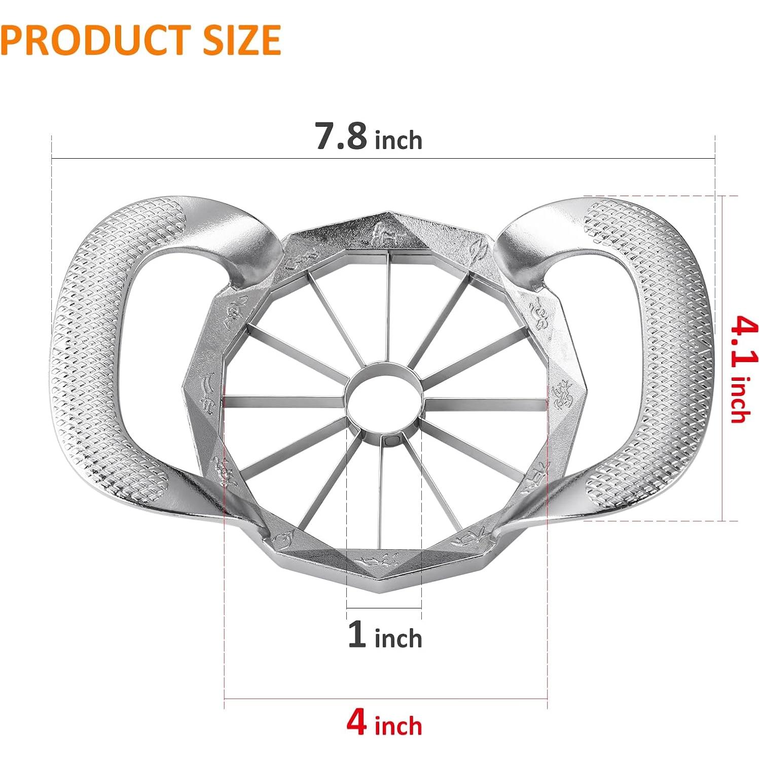 Cortador de Manzanas OIULO Acero Inoxidable 12 Cuchillas 10.16 cm