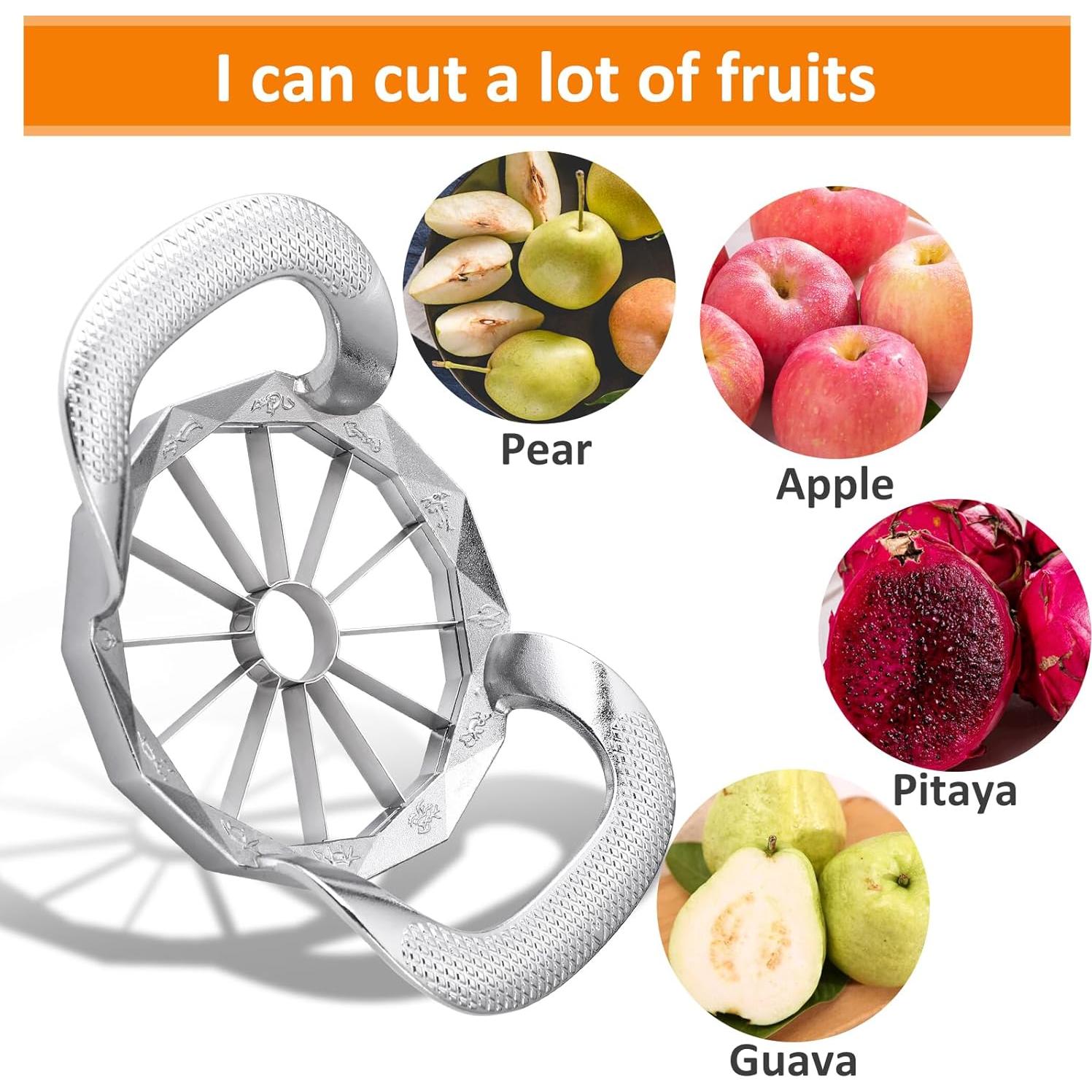 Cortador de Manzanas OIULO Acero Inoxidable 12 Cuchillas 10.16 cm