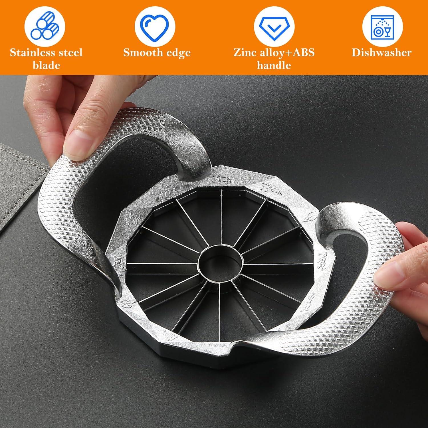 Cortador de Manzanas OIULO Acero Inoxidable 12 Cuchillas 10.16 cm