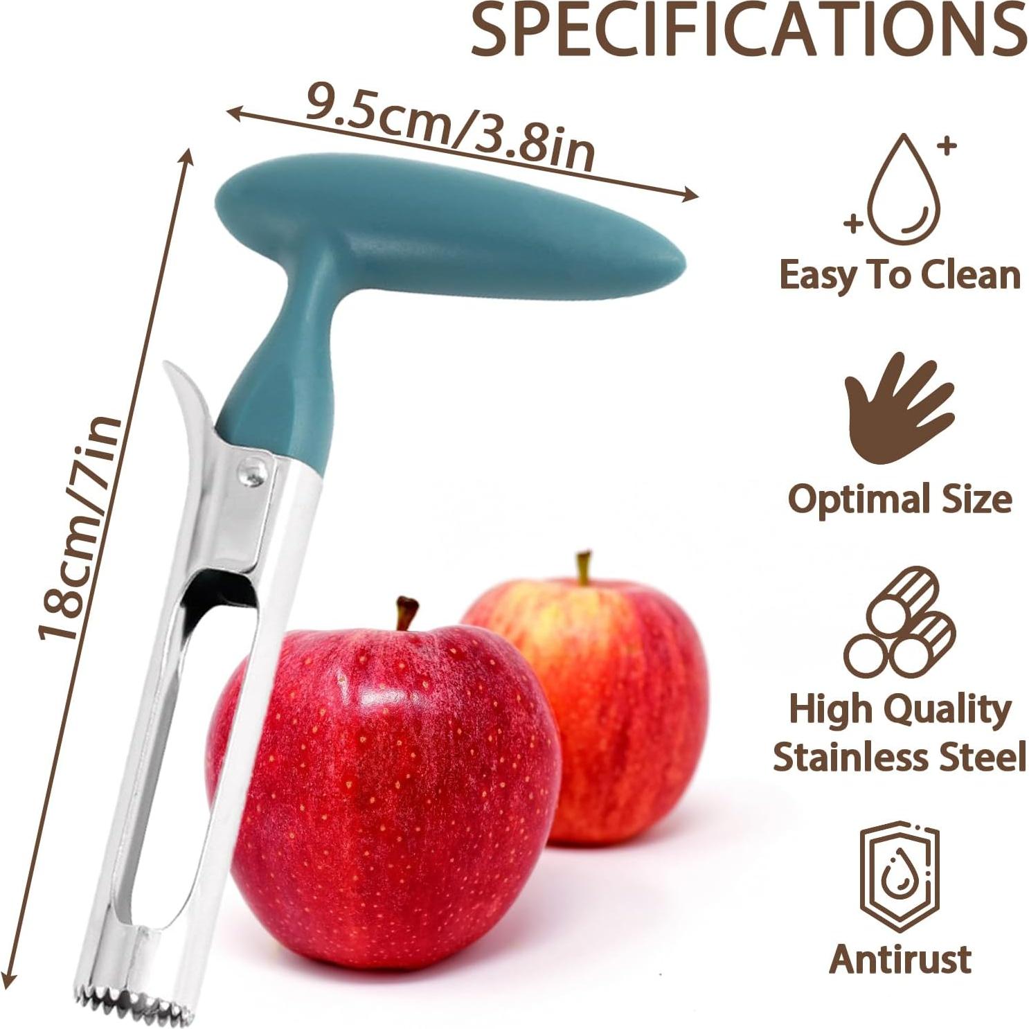 Descorazonador de Manzanas YANJINGSHE Verde, Acero Inoxidable, 18.8 cm