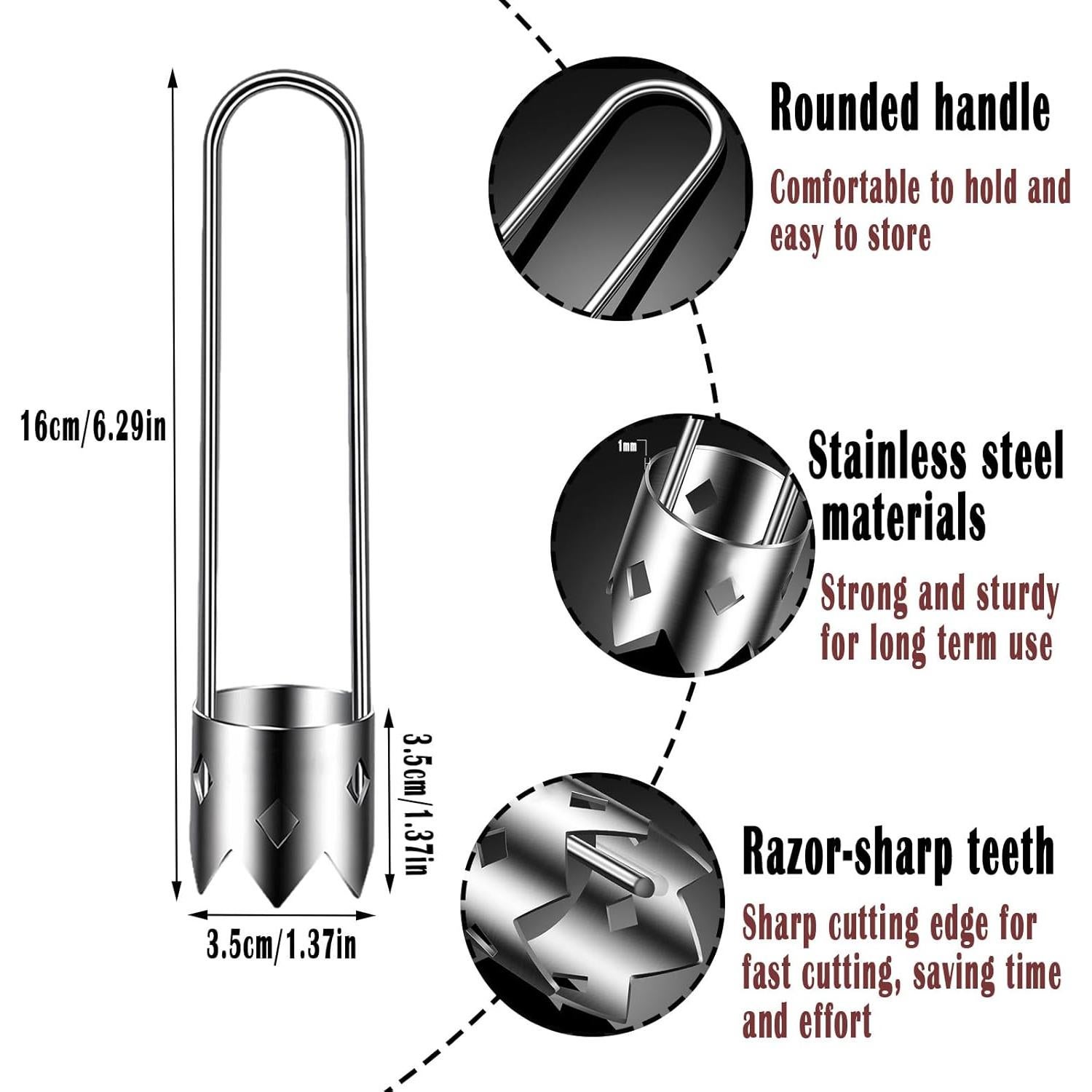 Quita Semillas de Pimientos FMOYSIEN Acero Inoxidable 17.4 cm