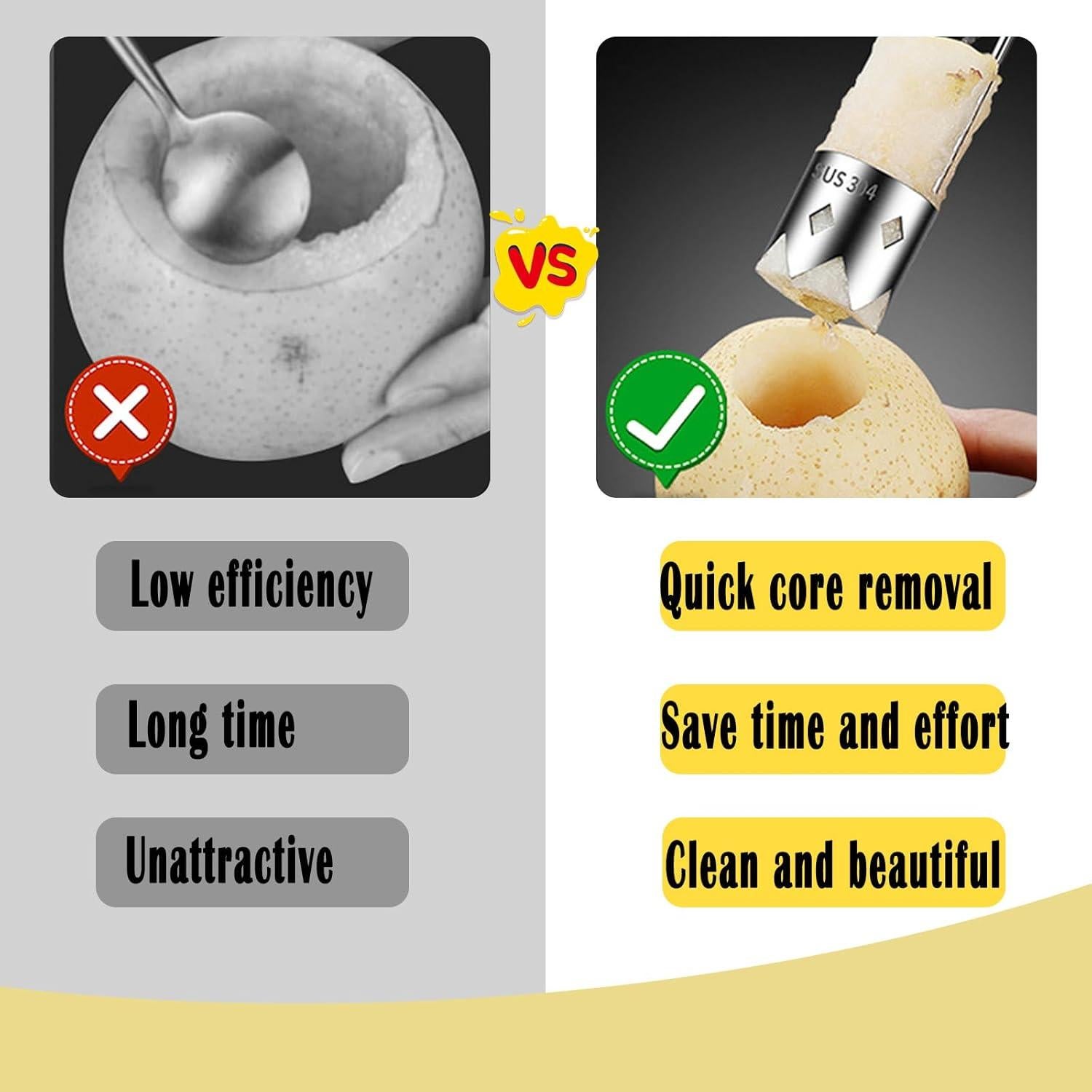 Quita Semillas de Pimientos FMOYSIEN Acero Inoxidable 17.4 cm