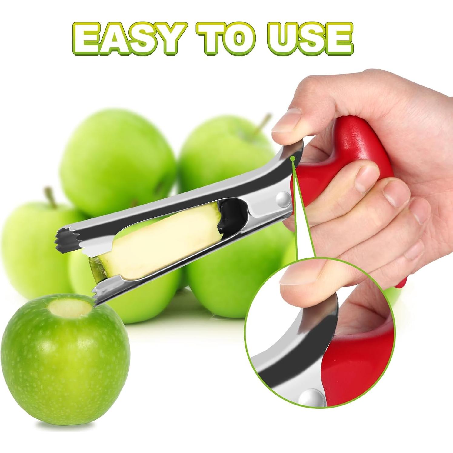 Extractor de Corazón de Manzana LIVSGNISTA Acero Inoxidable Rojo