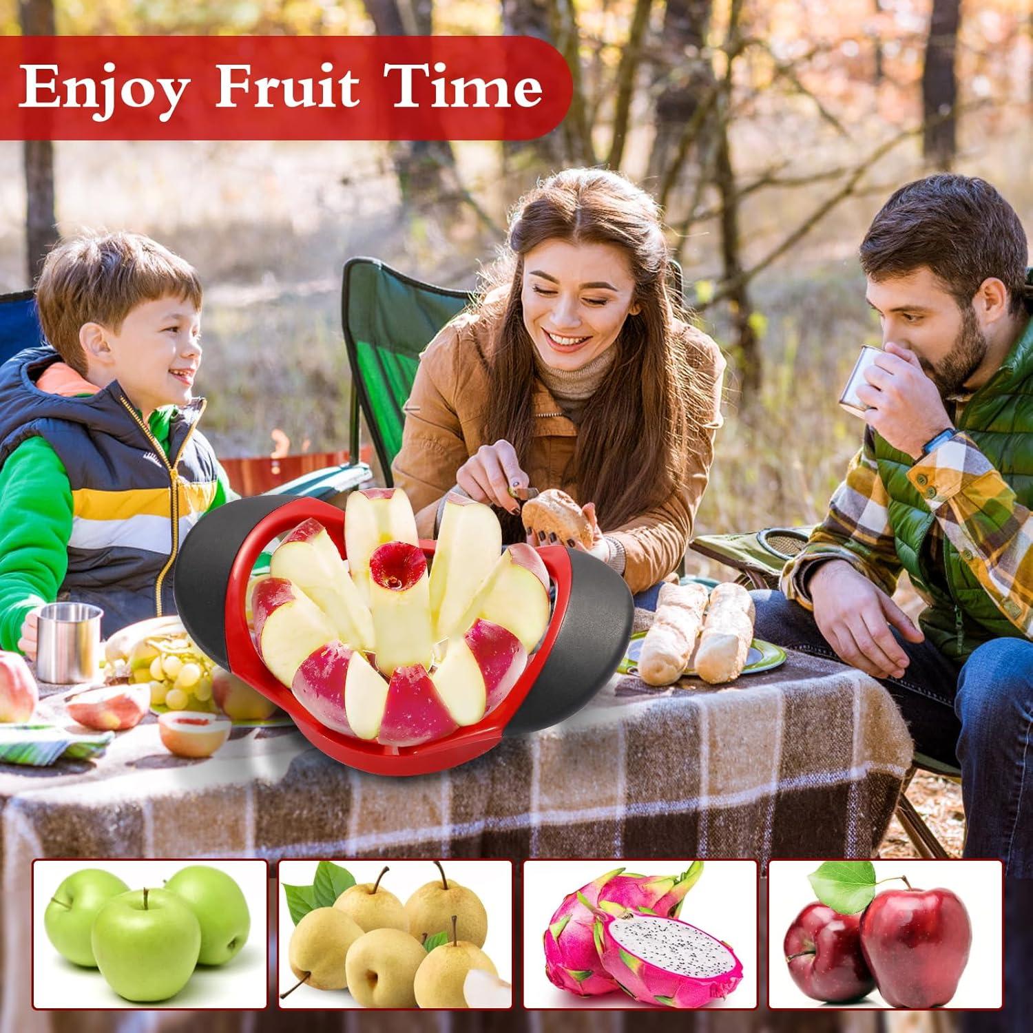 Cortador de Manzanas LIVSGNISTA 12 cm 8 Cuchillas Acero Inoxidable