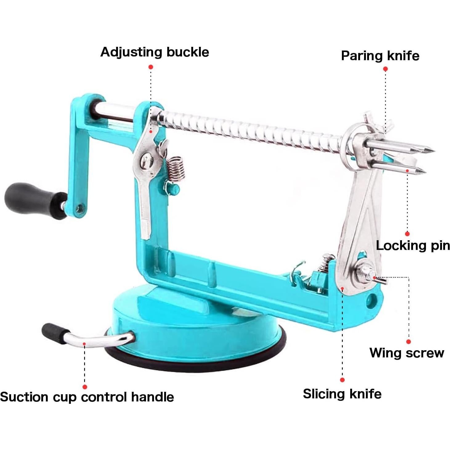 Pelador Descorazonador de Manzanas Tatida 5 en 1 Acero Inoxidable