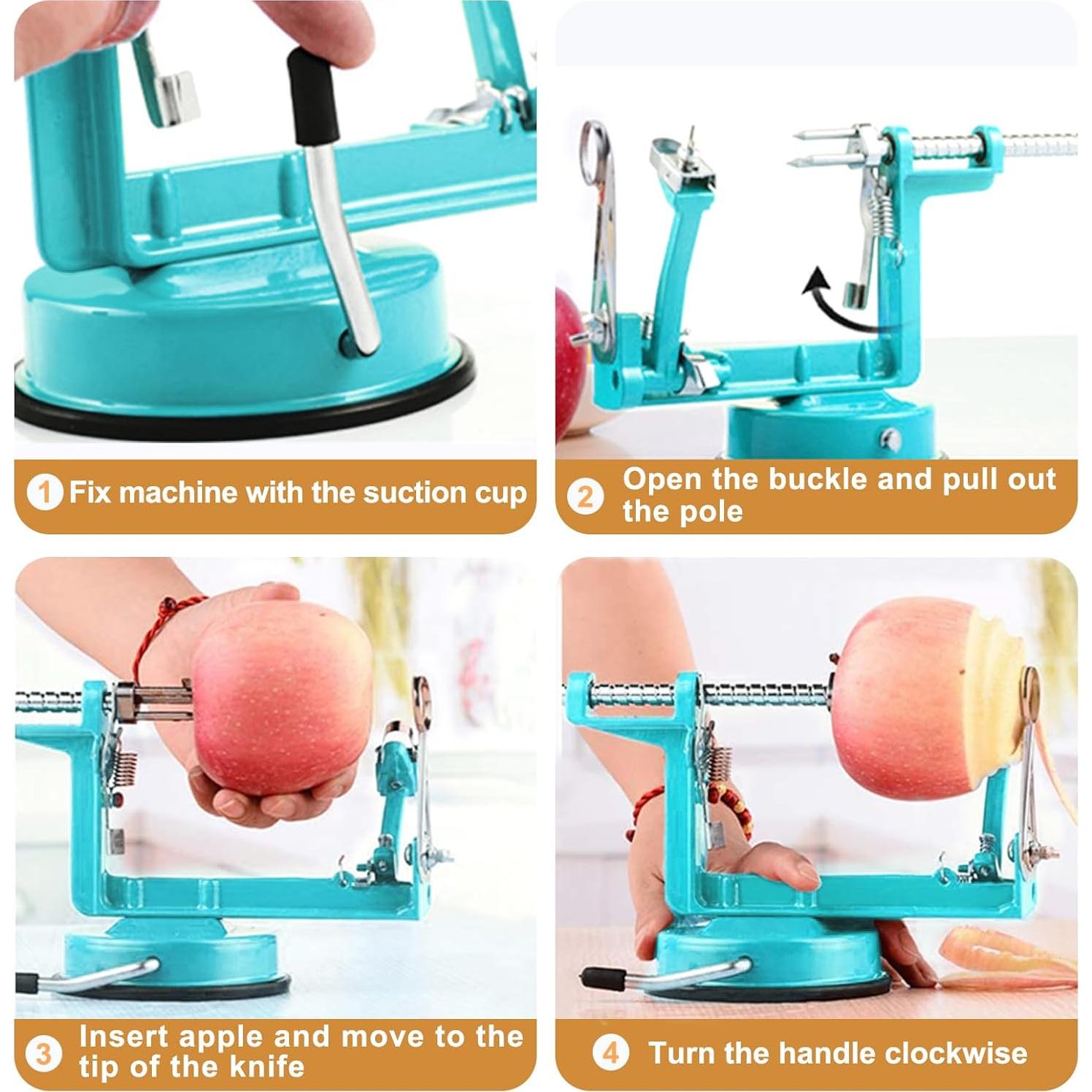 Pelador Descorazonador de Manzanas Tatida 5 en 1 Acero Inoxidable