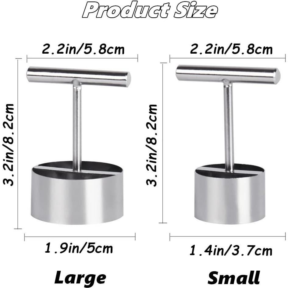 Juego de 2 Descorazonadores de Manzana Chislim Acero Inoxidable