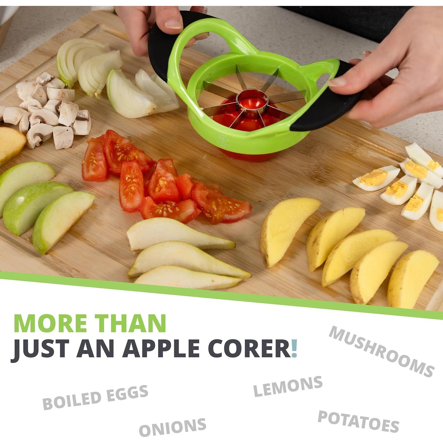 Cortador y Descorazonador de Manzanas Oliver's Kitchen Verde