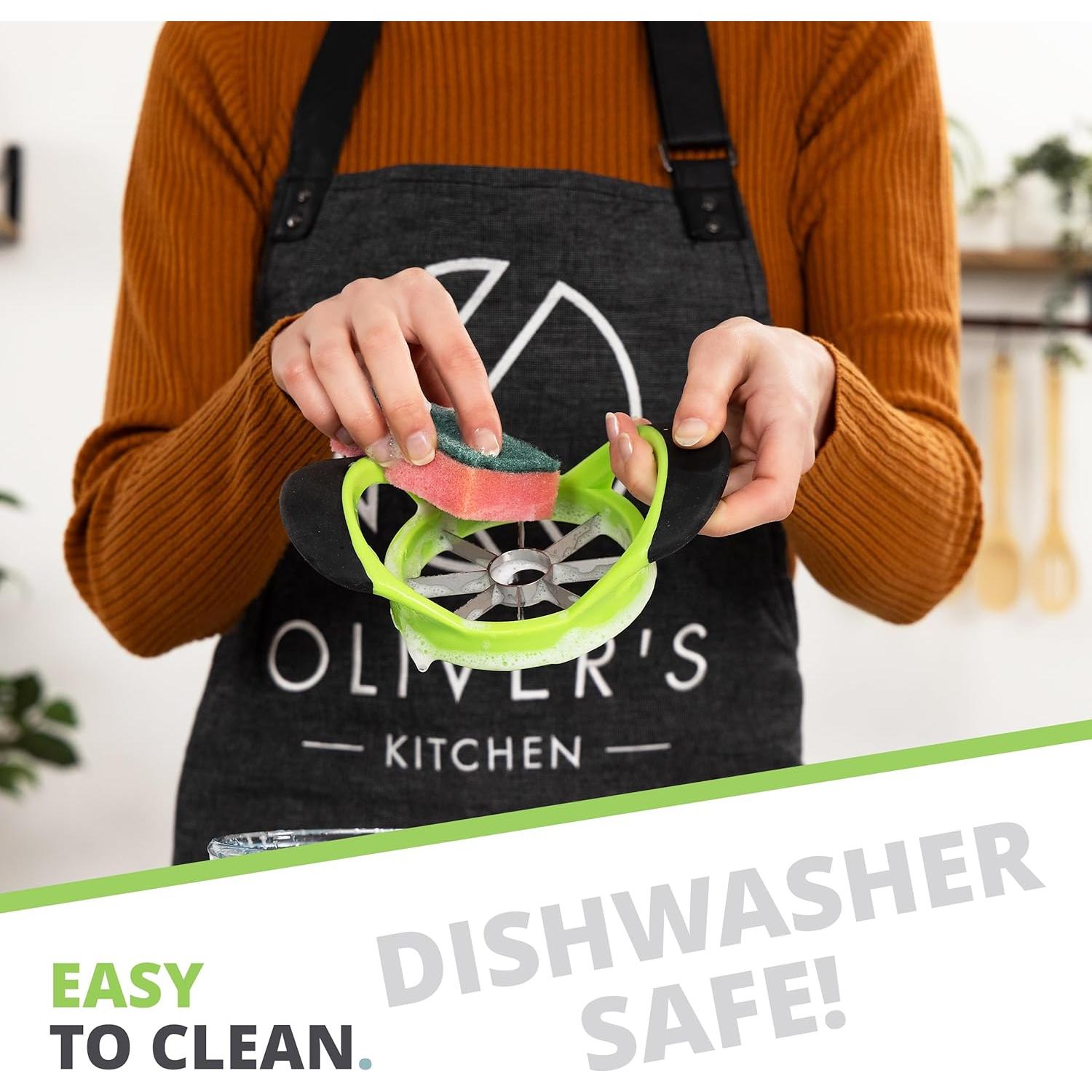 Cortador y Descorazonador de Manzanas Oliver's Kitchen Verde