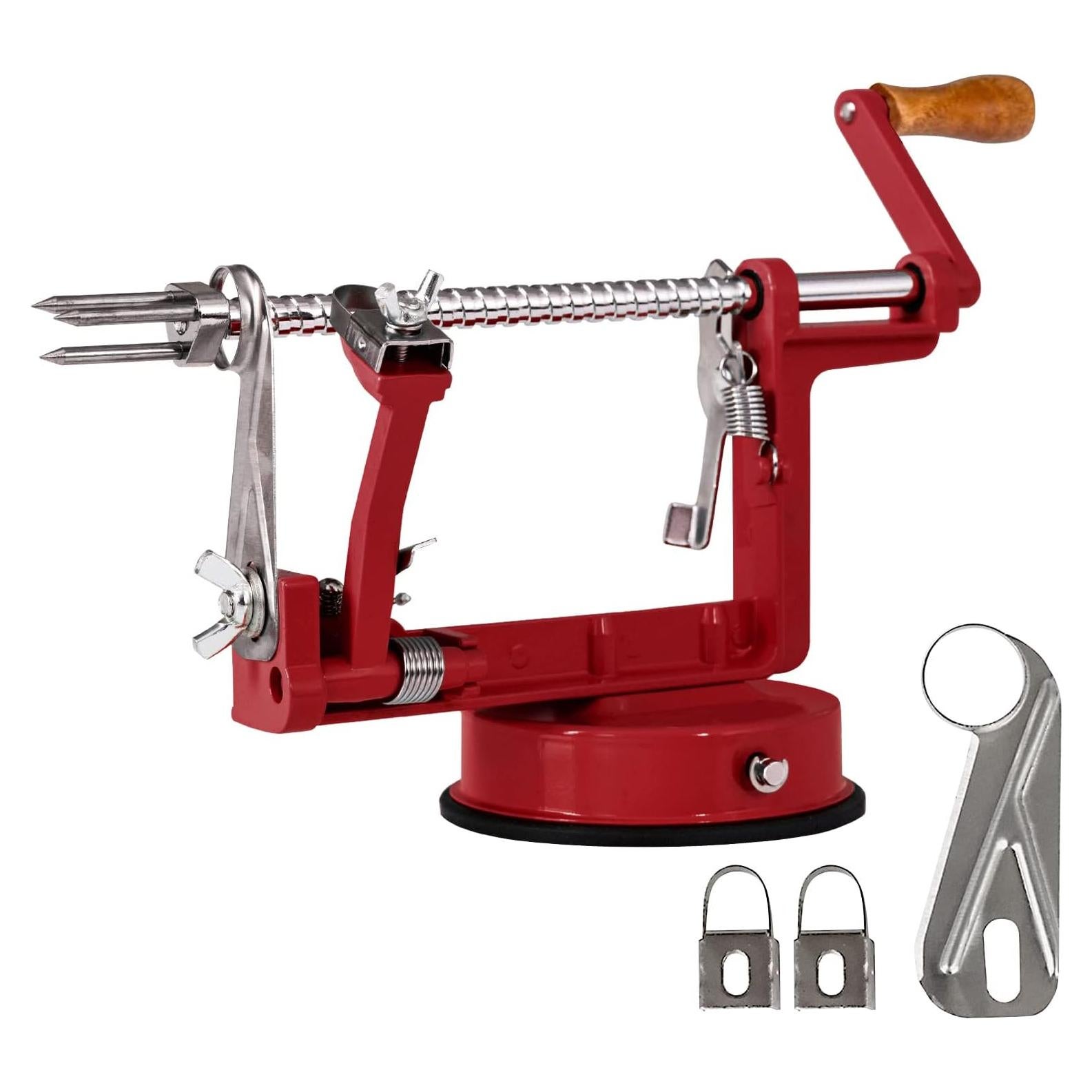 Pelador de Manzanas Qyestad HCAP-RD-02 Acero Inoxidable Rojo