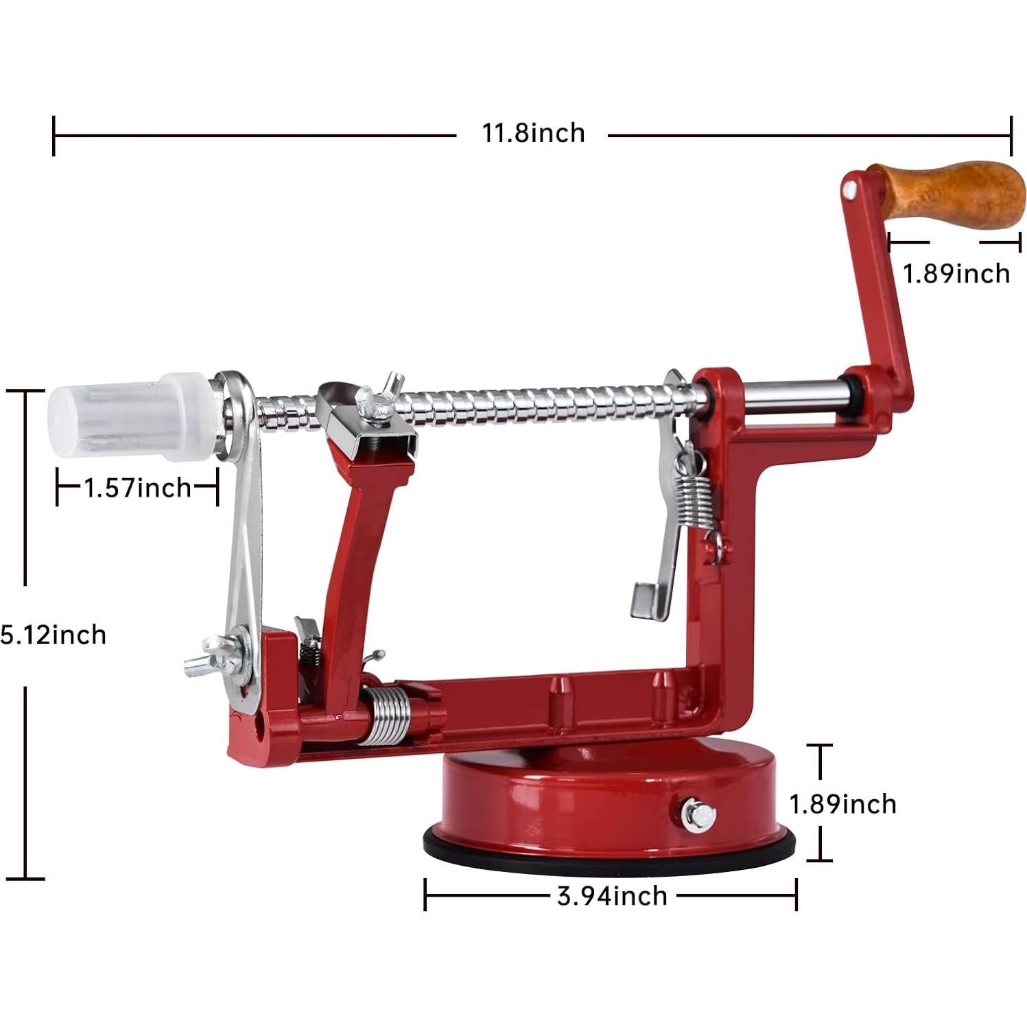 Pelador de Manzanas Qyestad HCAP-RD-02 Acero Inoxidable Rojo